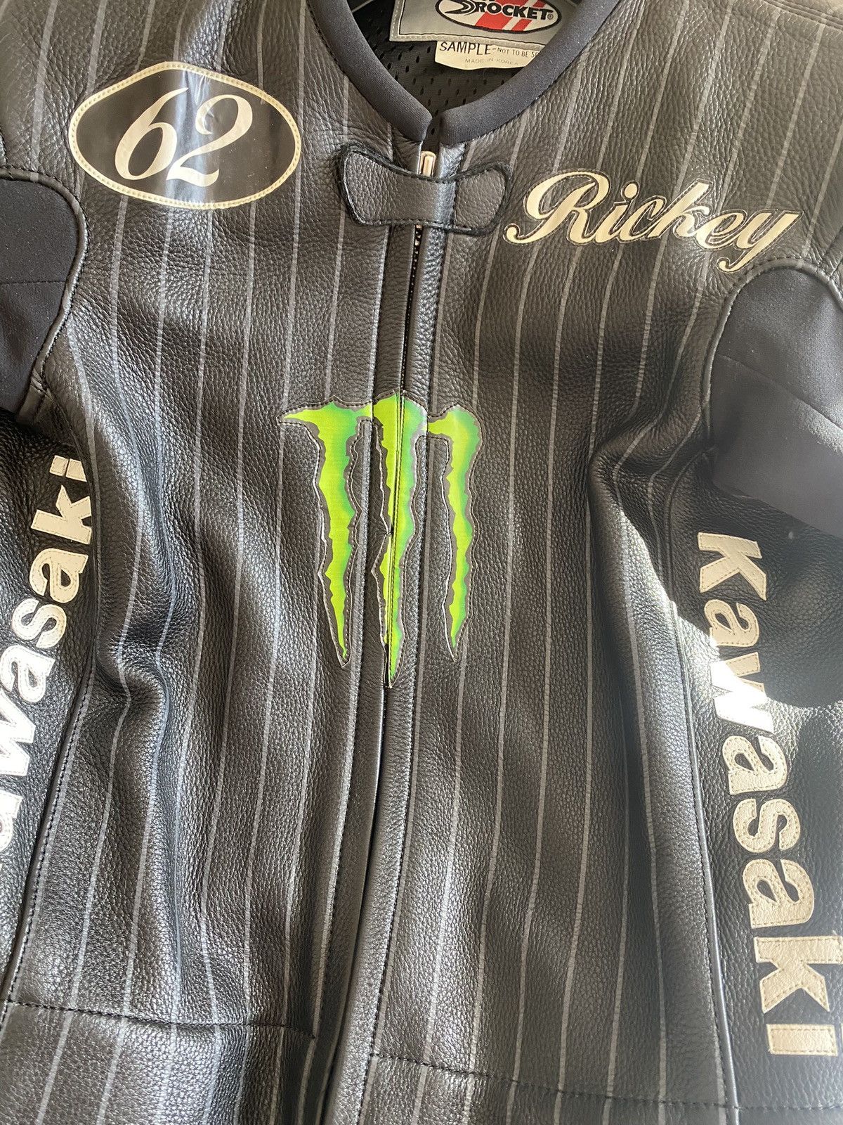Joe Rocket Custom Monster Energy Leather Two Piece Racing Suit Size US L / EU 52-54 / 3 - 11 Thumbnail