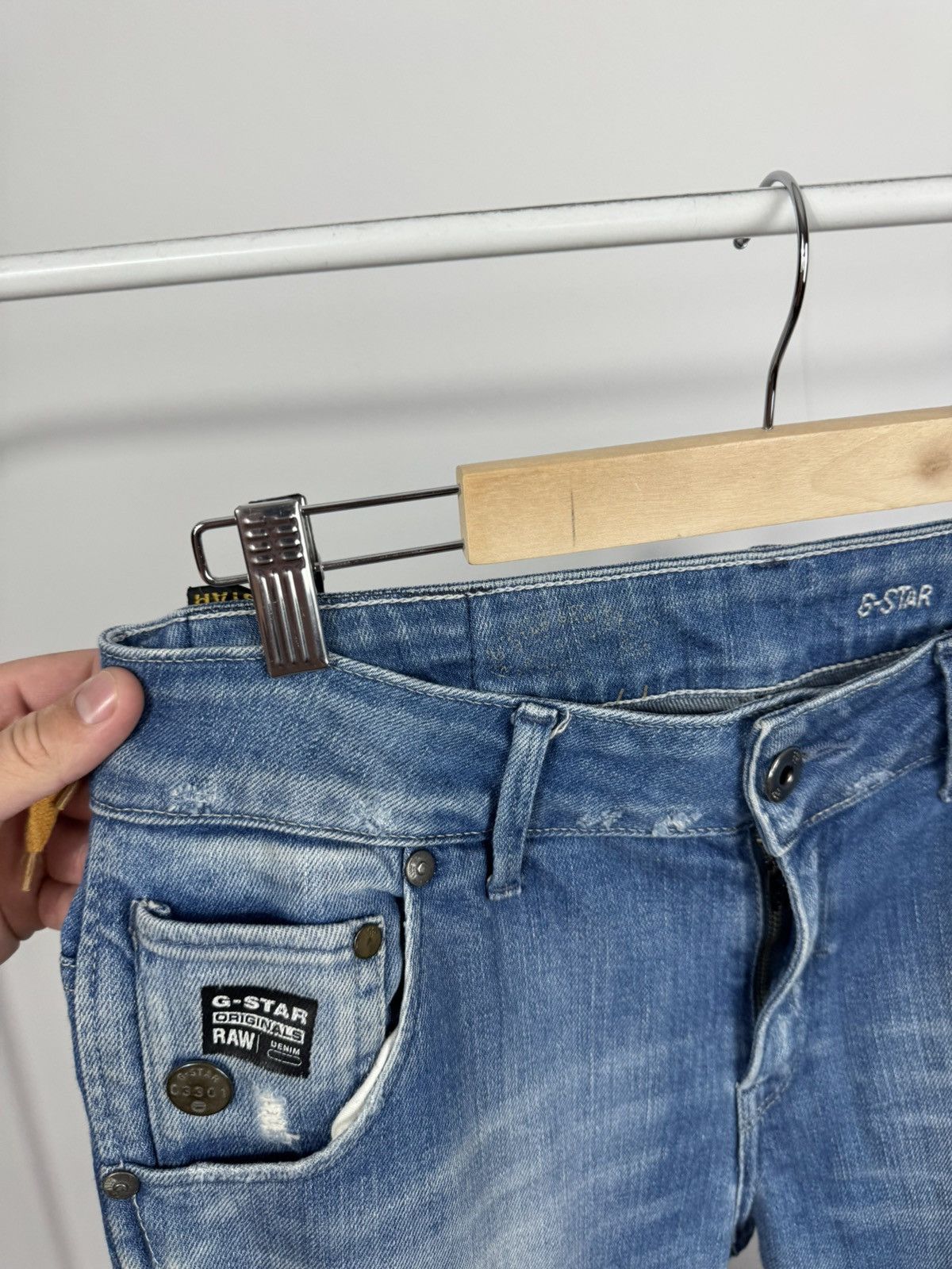 G-Star G-Star RAW Arc 3D Loose Tapered Jeans Fade Denim W32 Size US 32 / EU 48 - 12 Thumbnail