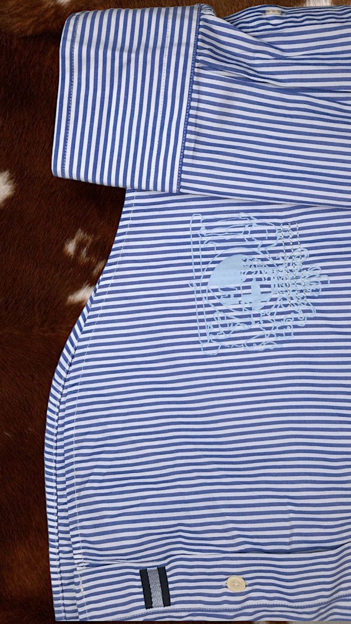 Polo Ralph Lauren Shirt Button Up La Martin Polo White Blue Horse Big Logo Size US M / EU 48-50 / 2 - 5 Thumbnail