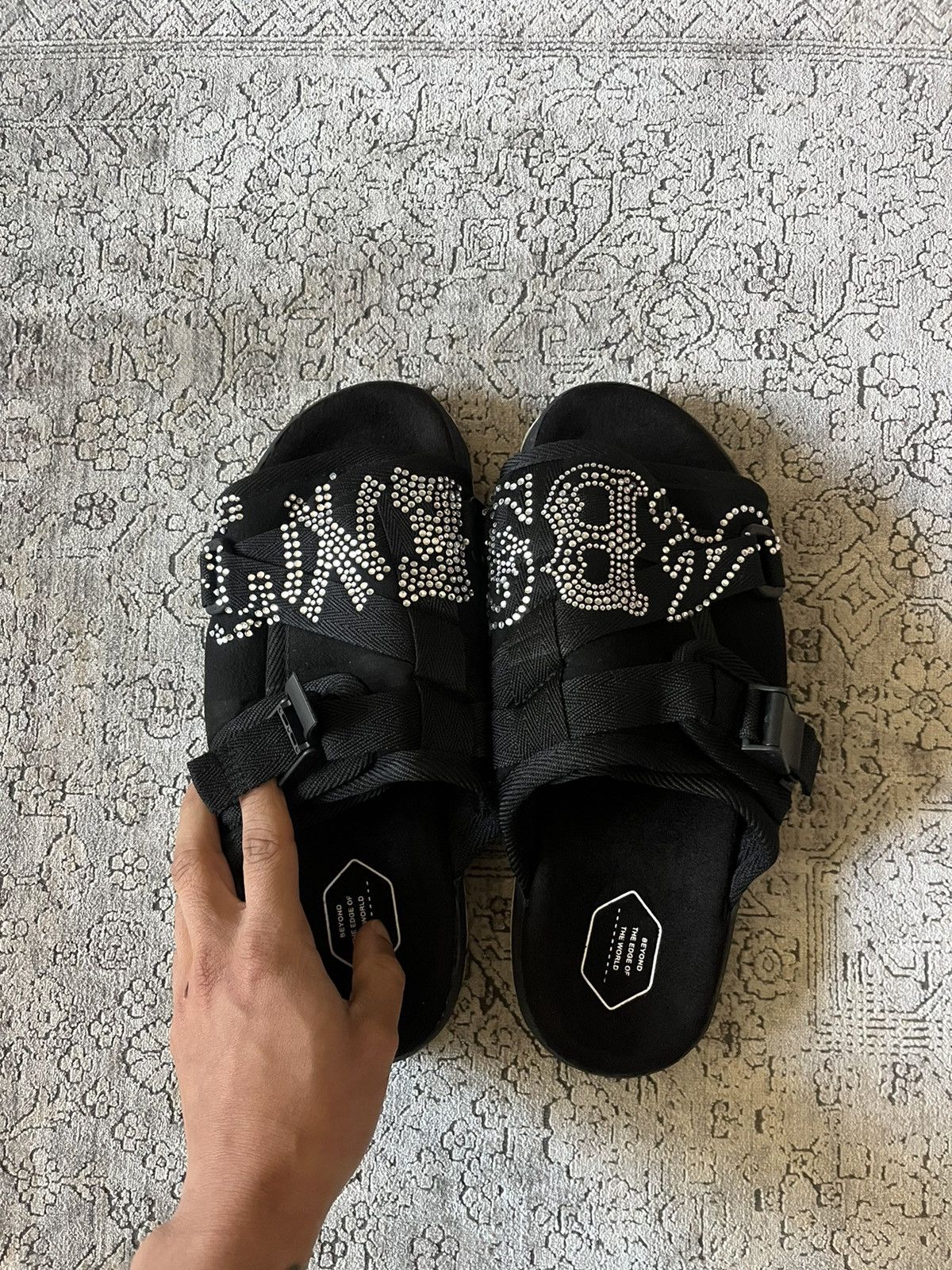 Absent Absent Rhinestone Christo Sandals Size US 7.5 / EU 40-41 - 2 Thumbnail