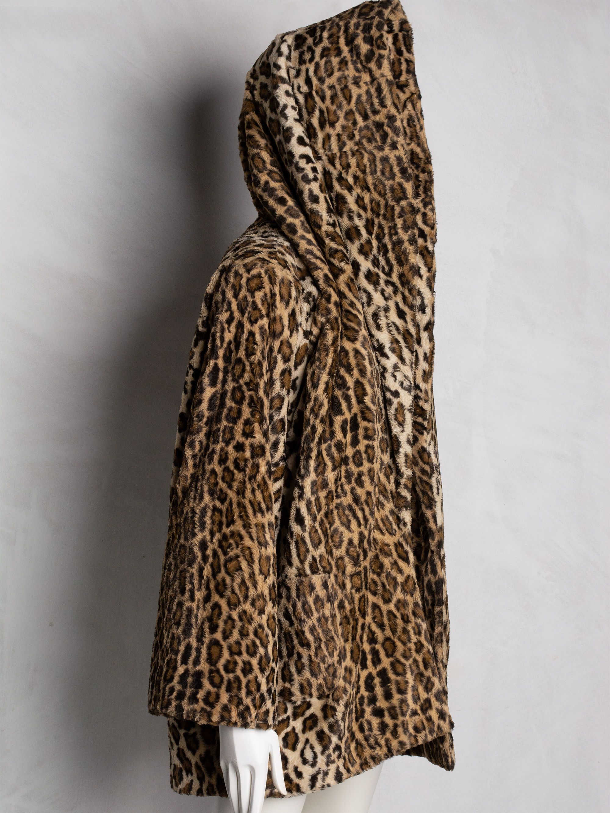 Norma Kamali OMO Norma Kamali - (vintage) - leopard faux fur coat Size M / US 6-8 / IT 42-44 - 6 Thumbnail