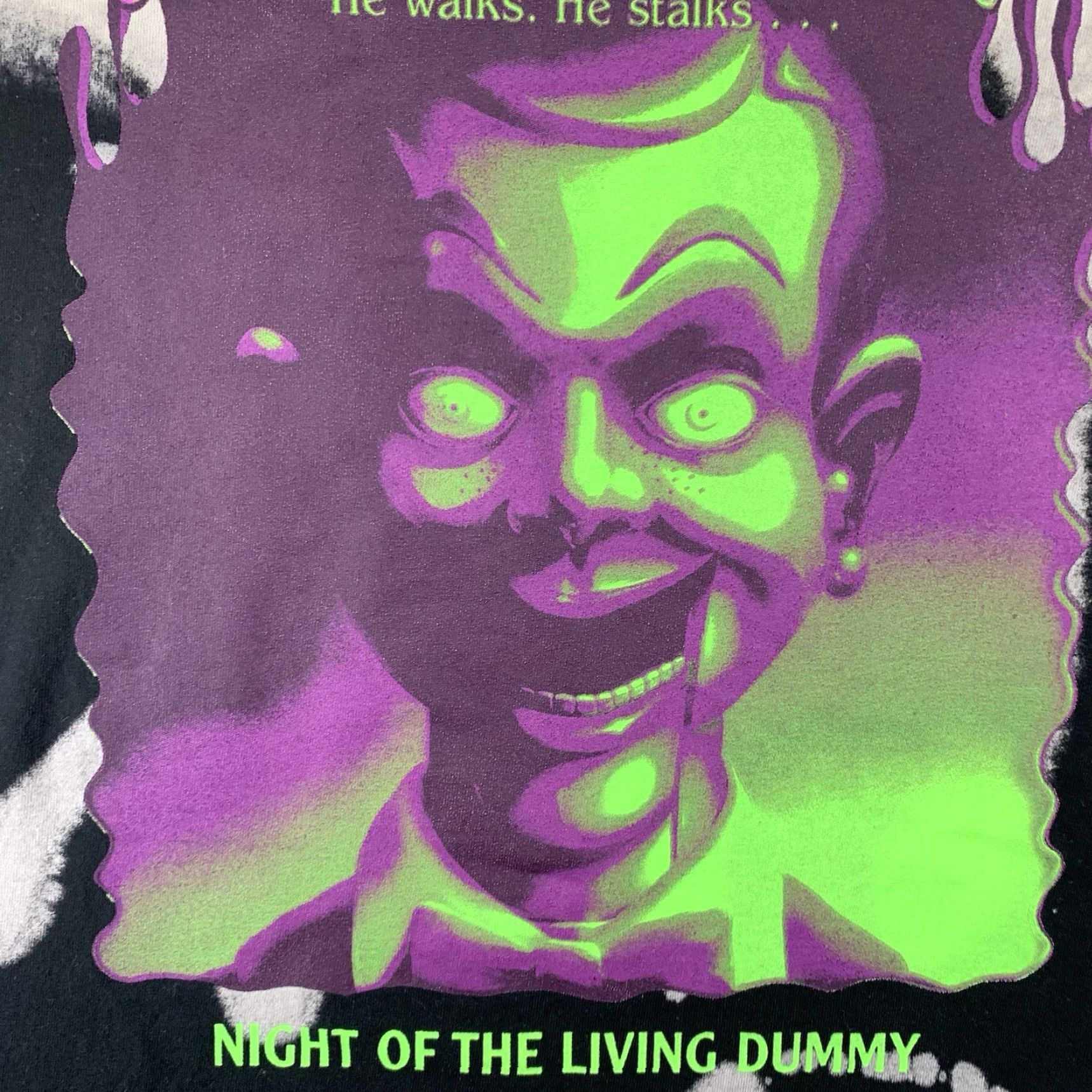 Etro VINTAGE Goosebumps T-Shirt Unisex Adults Medium Horror 90s Slappy Graphic Print Oversized Size US L / EU 52-54 / 3 - 4 Thumbnail