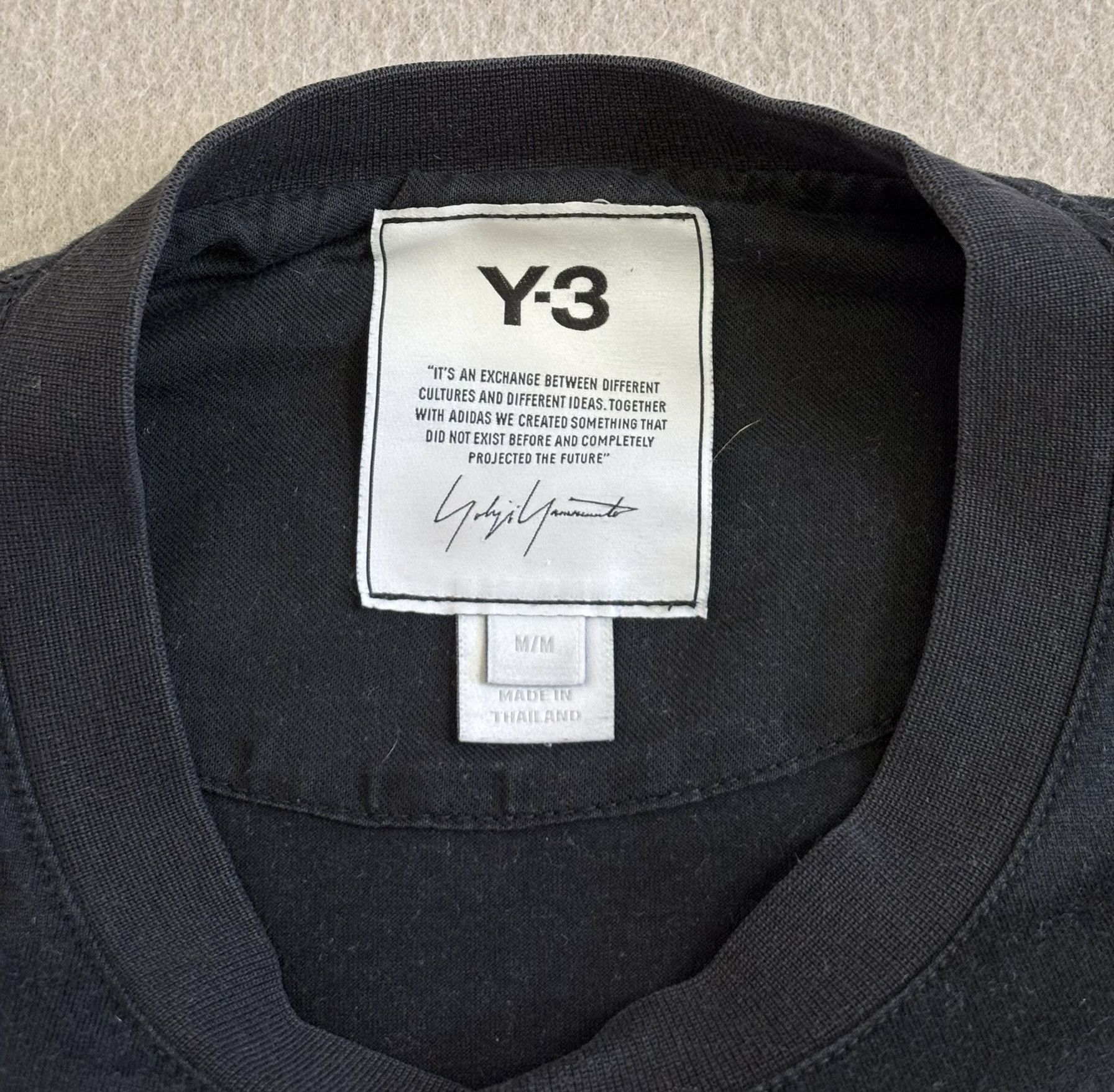 Adidas × Y-3 × Yohji Yamamoto Y-3 Adidas T-Shirt black clasic logo medium Size US M / EU 48-50 / 2 - 12 Thumbnail