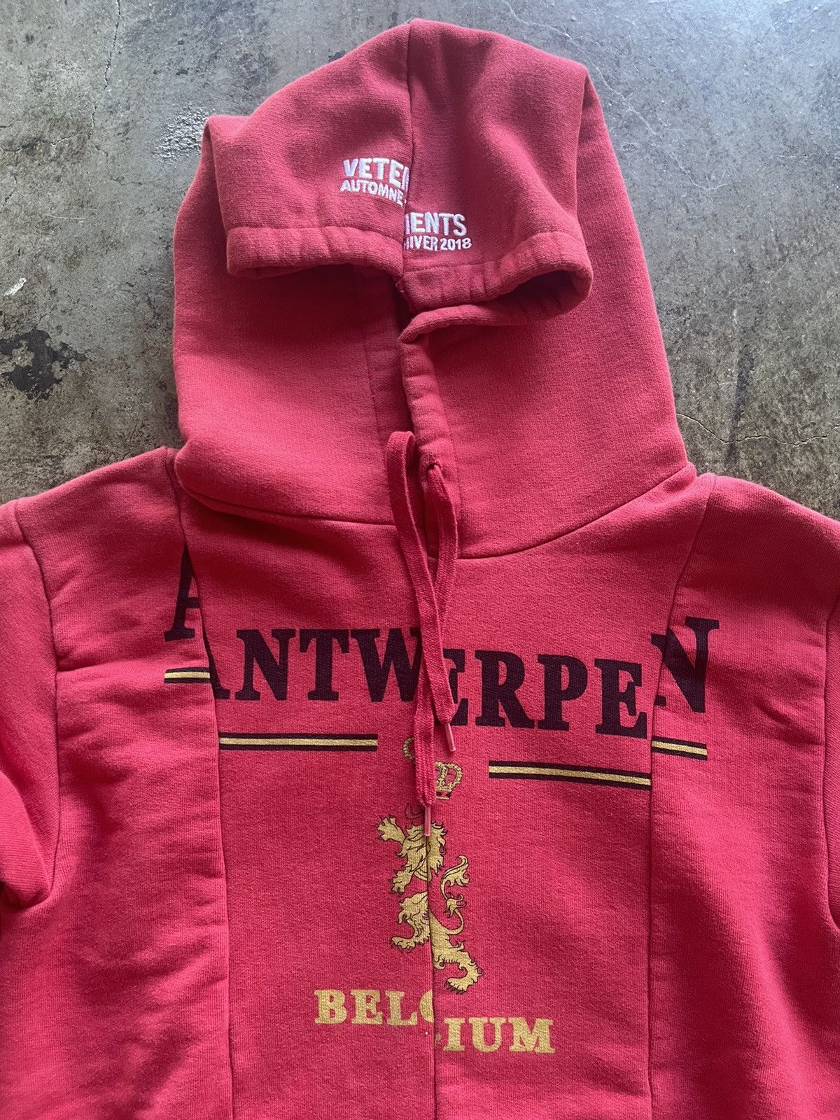Vetements Vetement Antwerpen Split Hoodie AW18 | Grailed