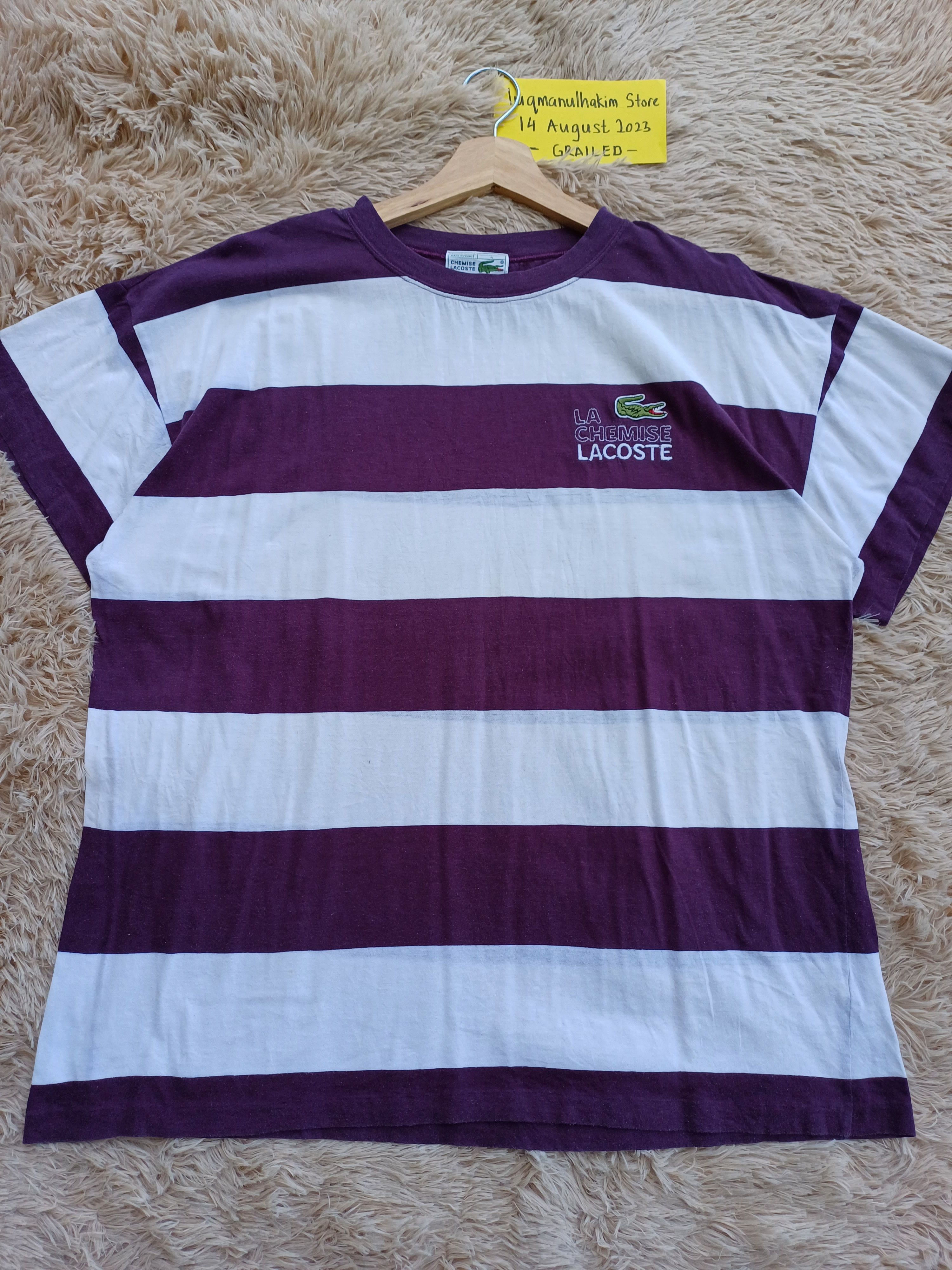 Lacoste Vintage LACOSTE Stripes TShirt Size US M / EU 48-50 / 2 - 4 Thumbnail