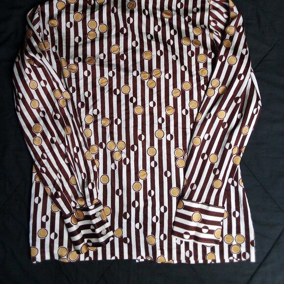 Other Vintage MCM Koret Kolortron Op Art Polyester Disco Shirt Size US L / EU 52-54 / 3 - 6 Thumbnail