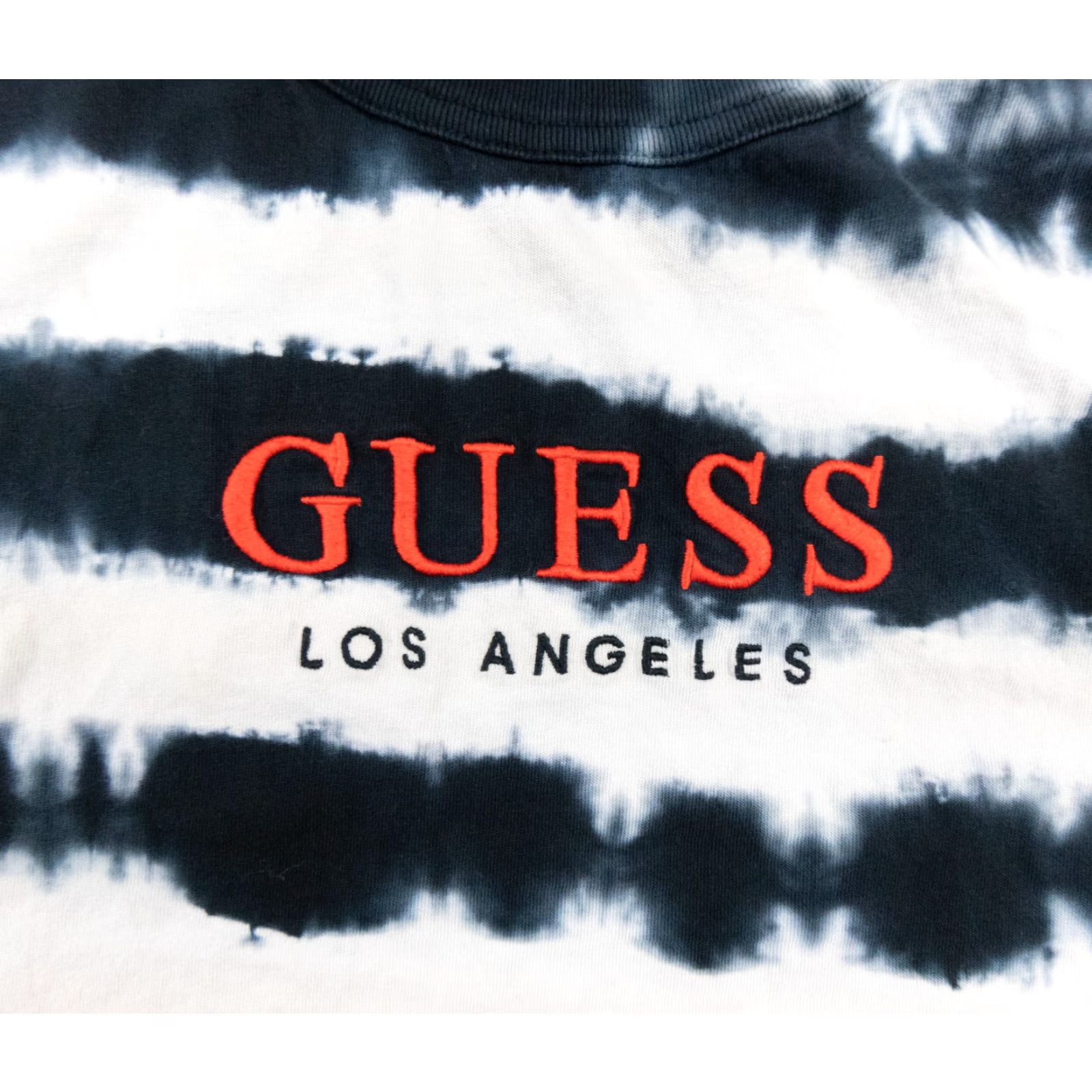 Guess GUESS Shirt Adult Small Blue Striped Crewneck Short Sleeve Tee Casual Mens Size US S / EU 44-46 / 1 - 2 Thumbnail