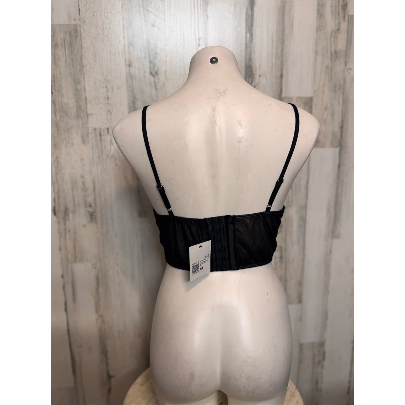 Forever 21 Forever 21 Black Mesh Corset Crop Top Women’s Medium Size M / US 6-8 / IT 42-44 - 3 Thumbnail