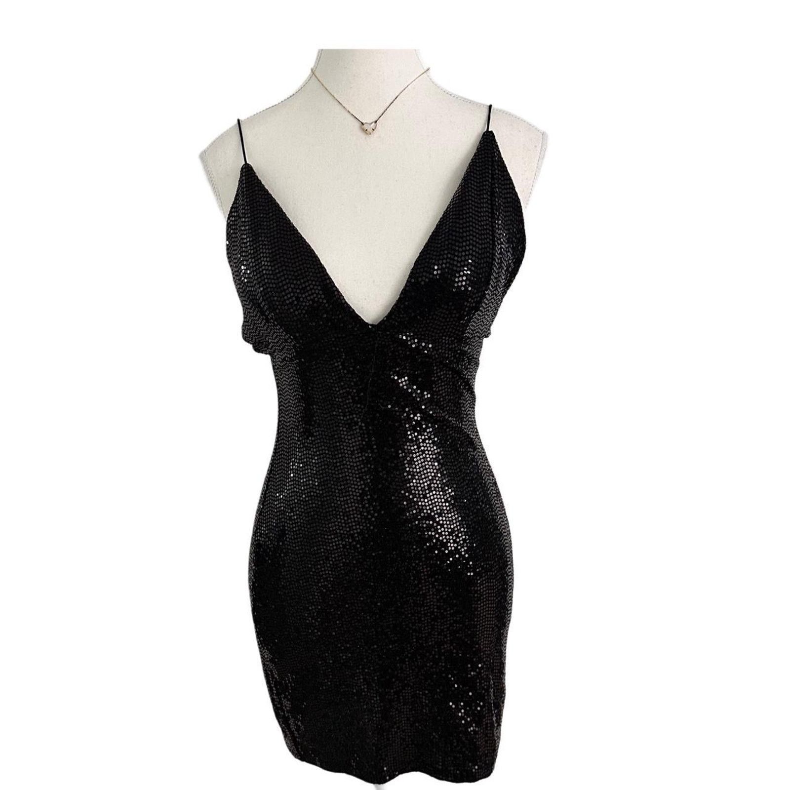 & Other Stories Better Be Black Sequin Going Out Dress Size S / US 4 / IT 40 - 1 Thumbnail