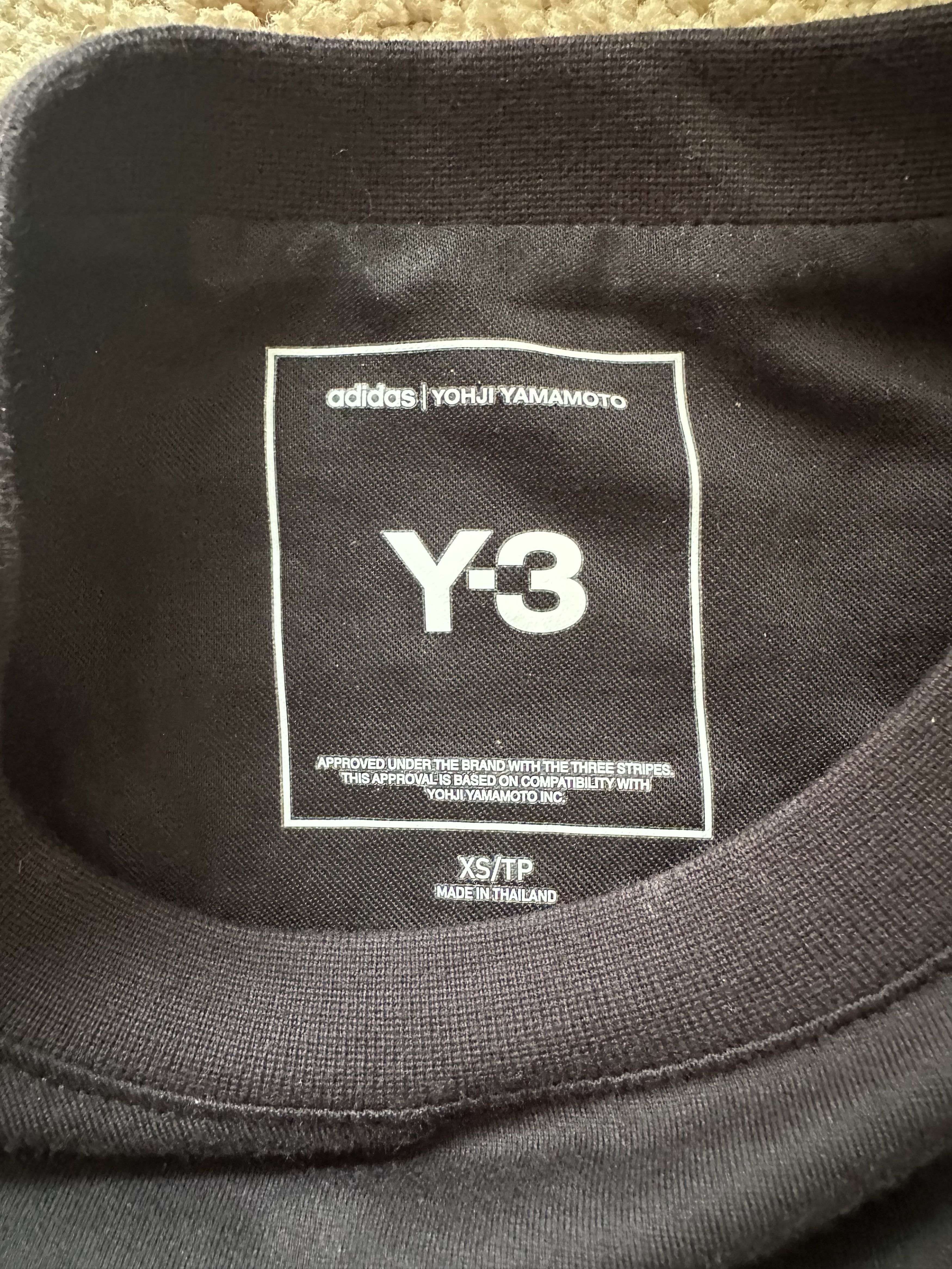 Adidas × Y-3 × Yohji Yamamoto Y-3 Logo Short Sleeve Tee Size US XS / EU 42 / 0 - 4 Thumbnail