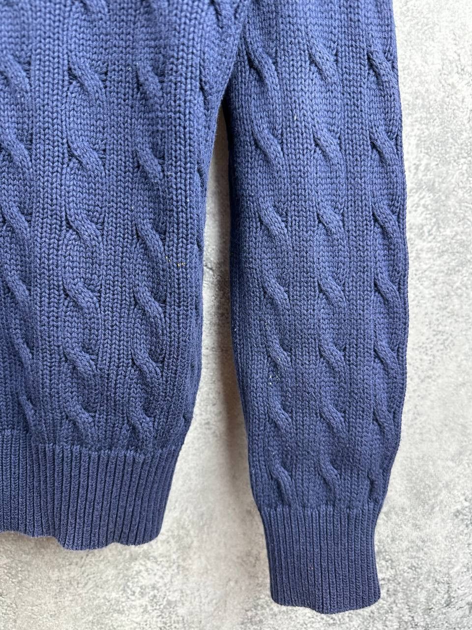 Ralph Lauren Sport Ralph Lauren Sport Vintage Cable Knit Cardigan Navy Sweater Size US L / EU 52-54 / 3 - 9 Thumbnail
