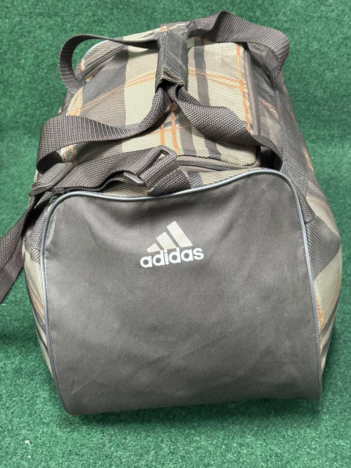 Adidas Vintage Y2k Adidas Plaid Duffle Bag Size ONE SIZE - 4 Thumbnail