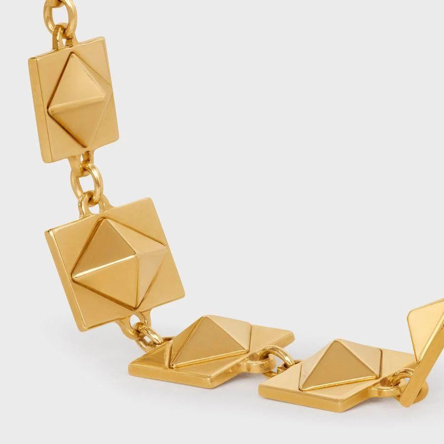 Celine o1bcso1str1024 Size: OS / Stud Plate Bracelet in Gold Size ONE SIZE - 2 Thumbnail
