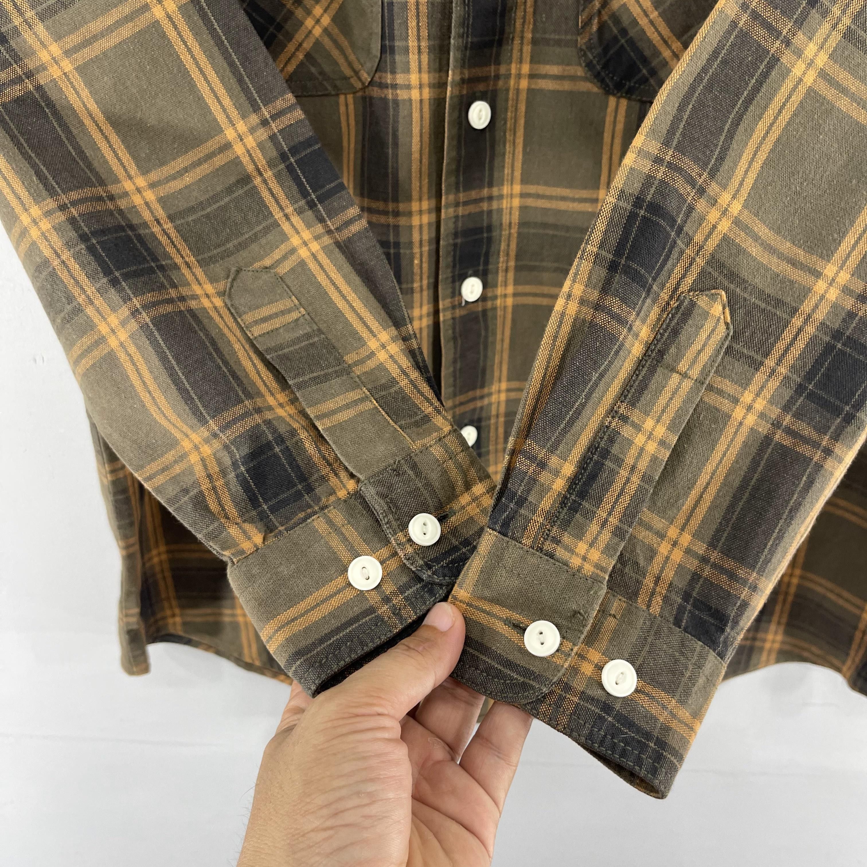 Flannel × Japanese Brand Vintage ELVIENUS Plaid Multi Checkered Tartan Flannel Size US L / EU 52-54 / 3 - 7 Thumbnail