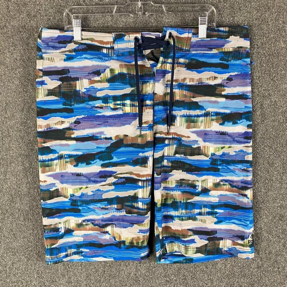 Prana Prana Swim Trunks Men Size 36 Shorts Abstract Multicolor Size US 36 / EU 52 - 1 Thumbnail