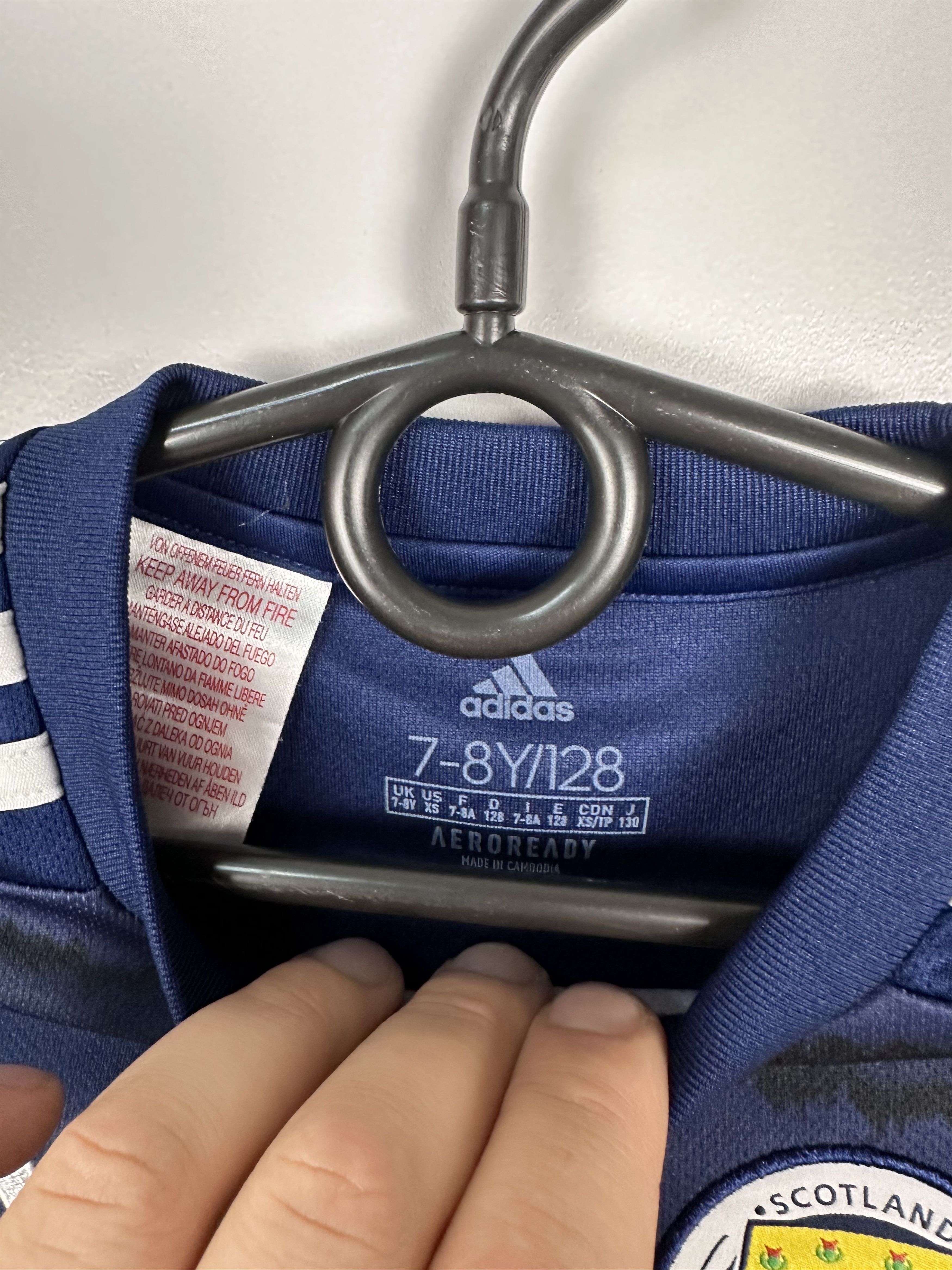 Adidas Scotland 2020 Football Shirt Soccer Jersey BOYS 7/8 Size US XXS / EU 40 - 7 Thumbnail