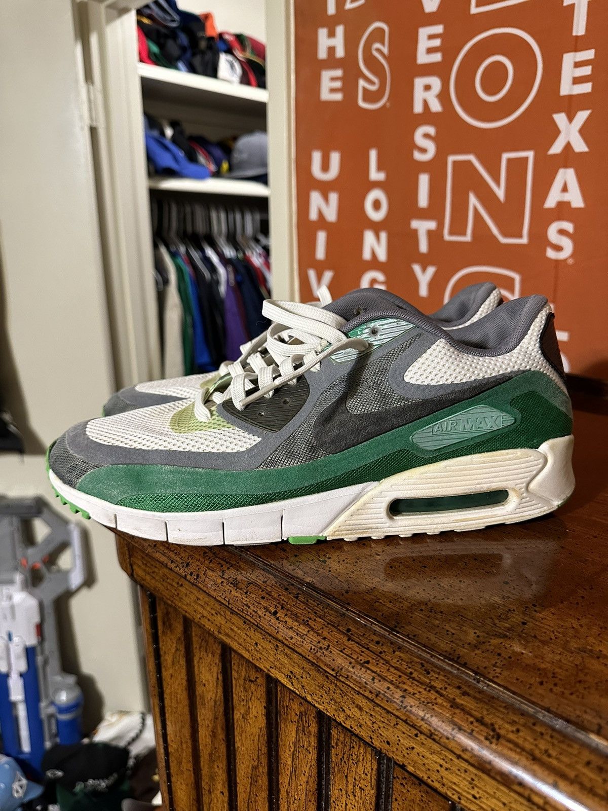 Nike × Vintage Vintage Nike air max 90 BR “white pine green” 00s size 12.5 Size US 12.5 / EU 45-46 - 4 Thumbnail