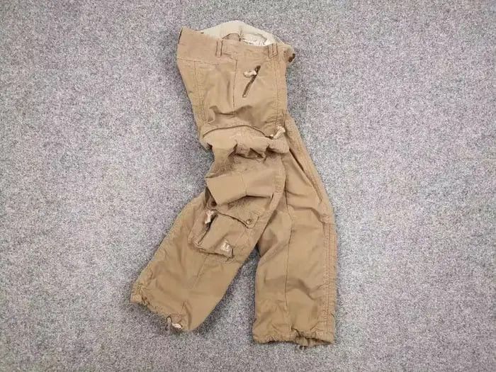 Japanese Brand Vintage Japanese Bondage Zip Bootcut Beige Cargo Pants Y2K Size US 30 / EU 46 - 7 Thumbnail