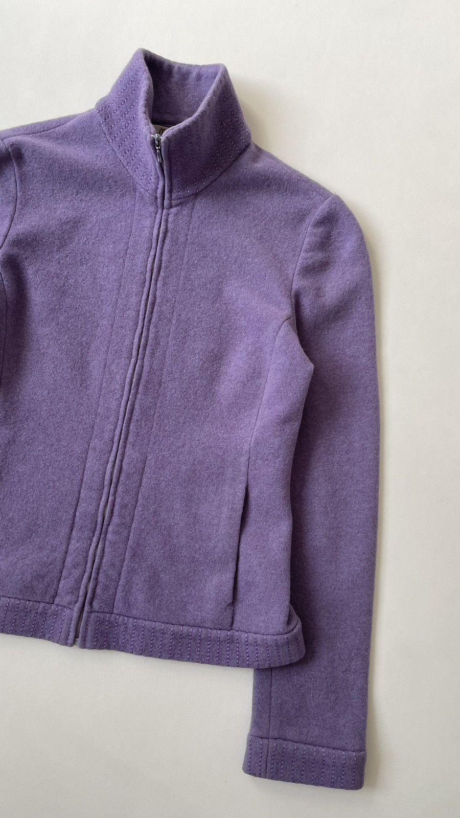 Miu Miu A/W 1999 Violet Wool Zip Front Jacket Size S / US 4 / IT 40 - 5 Thumbnail