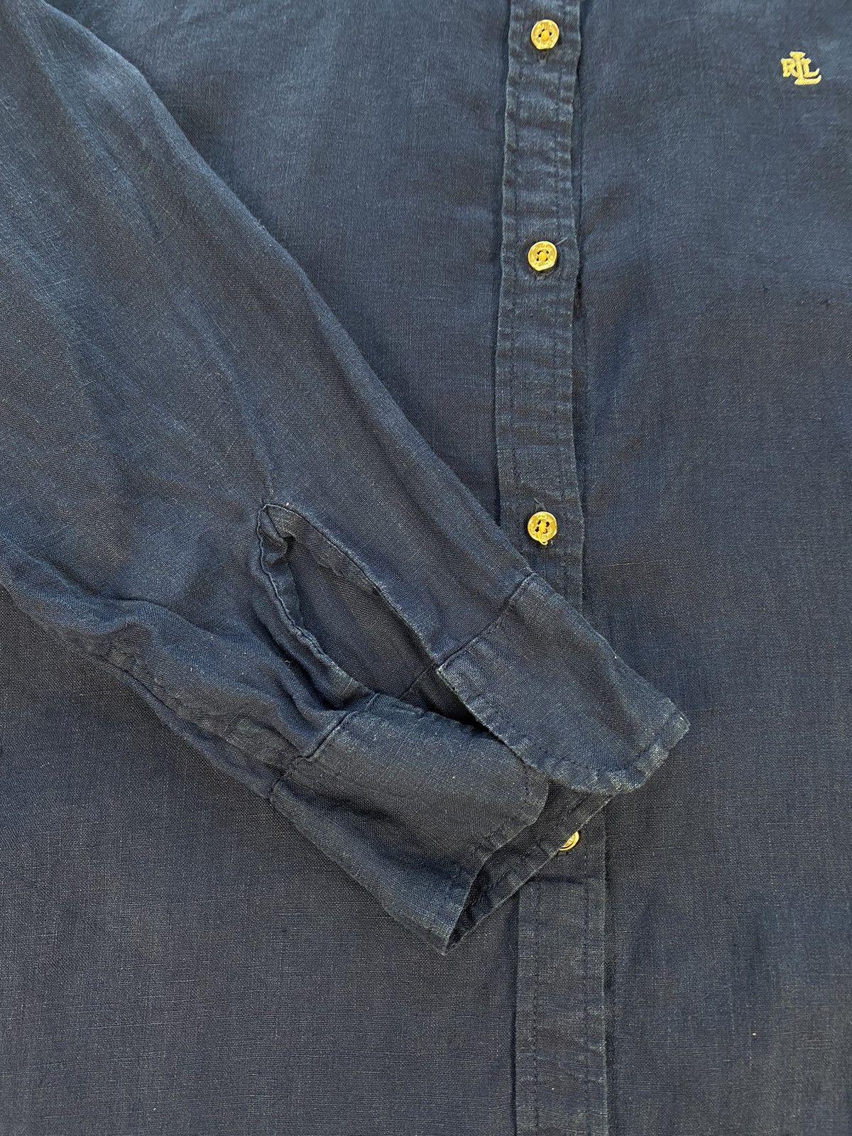 Lauren Ralph Lauren × Polo Ralph Lauren × Ralph Lauren Rare Lauren Ralph Lauren Green Label Blue Shirt Button Up Size S / US 4 / IT 40 - 7 Thumbnail