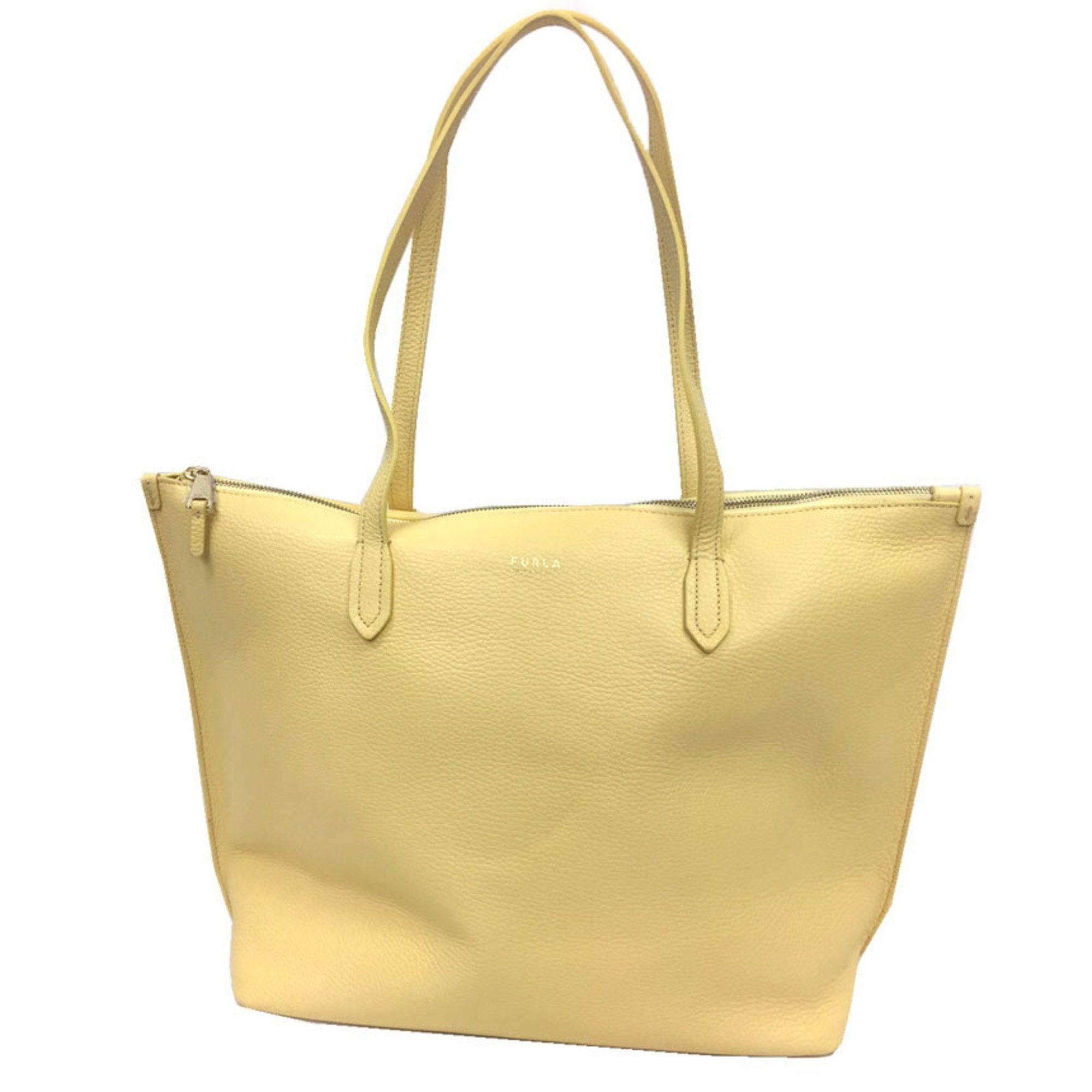 Furla FURLA Tote Bag Luce L Size 1049156 Leather Lemon Yellow GIALLO h  [Yellow / 1049155] Can store files | Grailed
