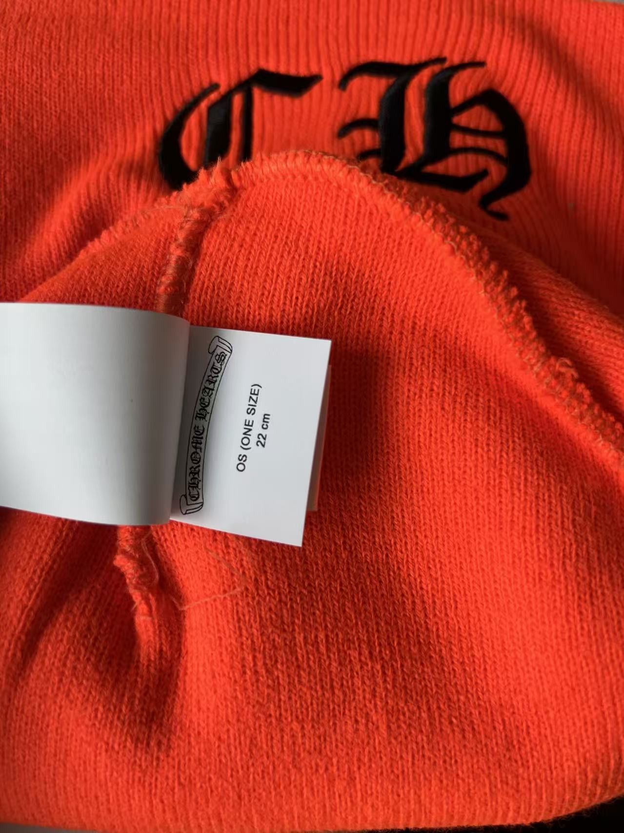 Chrome Hearts Chrome Hearts Embroidered CH Logo Beanie Black Orange Size ONE SIZE - 7 Thumbnail