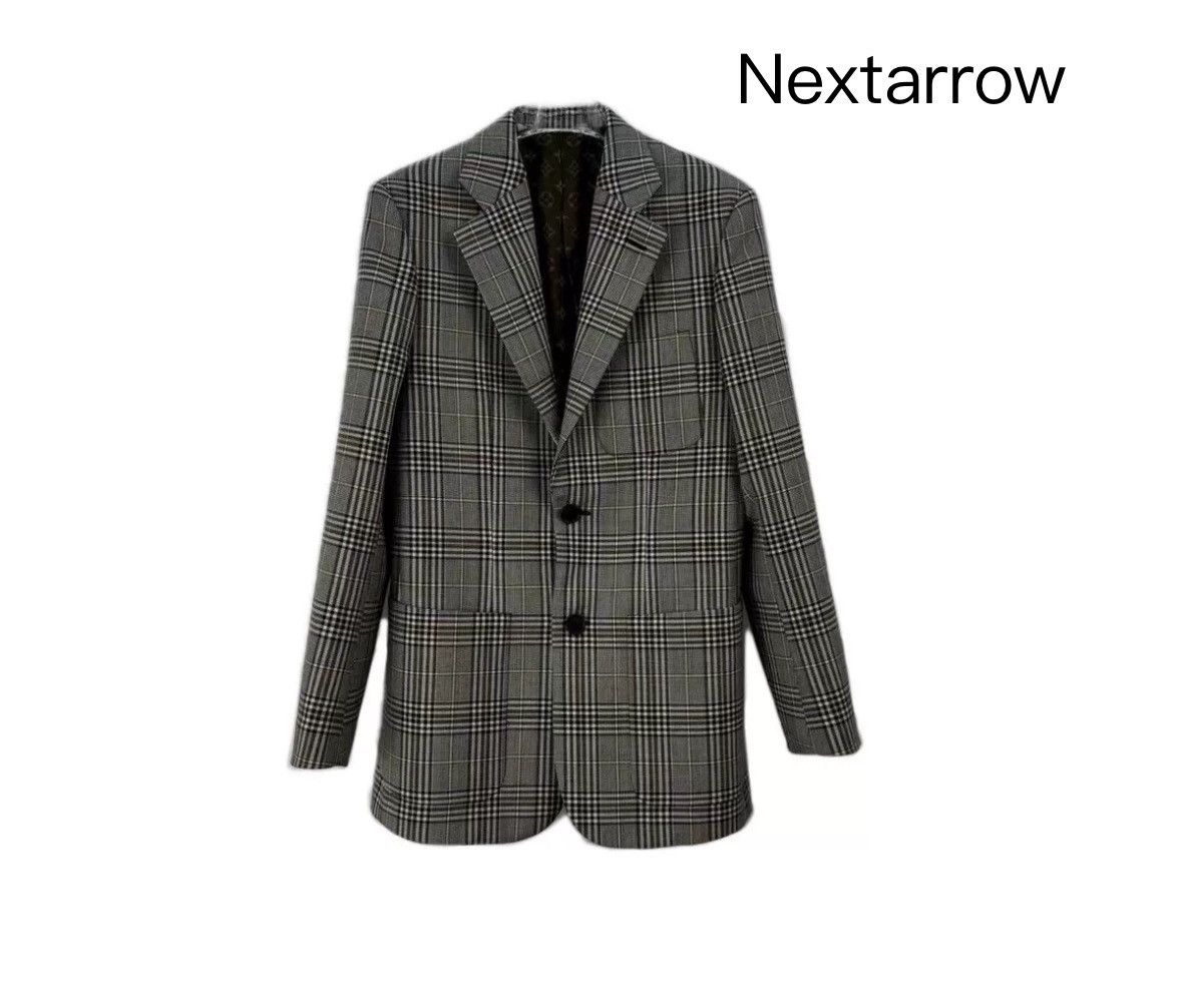 Louis Vuitton Louis Vuitton Black checkered classic cotton wool suit Size US S / EU 44-46 / 1 - 1 Thumbnail