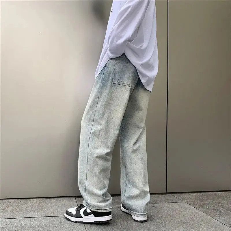 Japanese Brand Retro loose wide leg printed jeans Size US 32 / EU 48 - 4 Thumbnail
