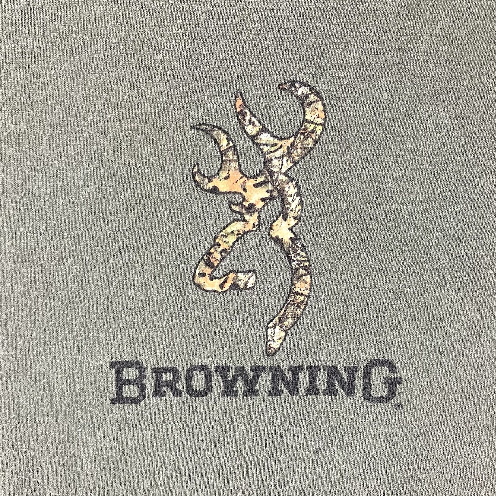 Vintage VINTAGE Browning Hunting T-Shirt Men 2XL Short Sleeve Cotton Green 90s Outdoor Streetwear Size US XXL / EU 58 / 5 - 4 Thumbnail