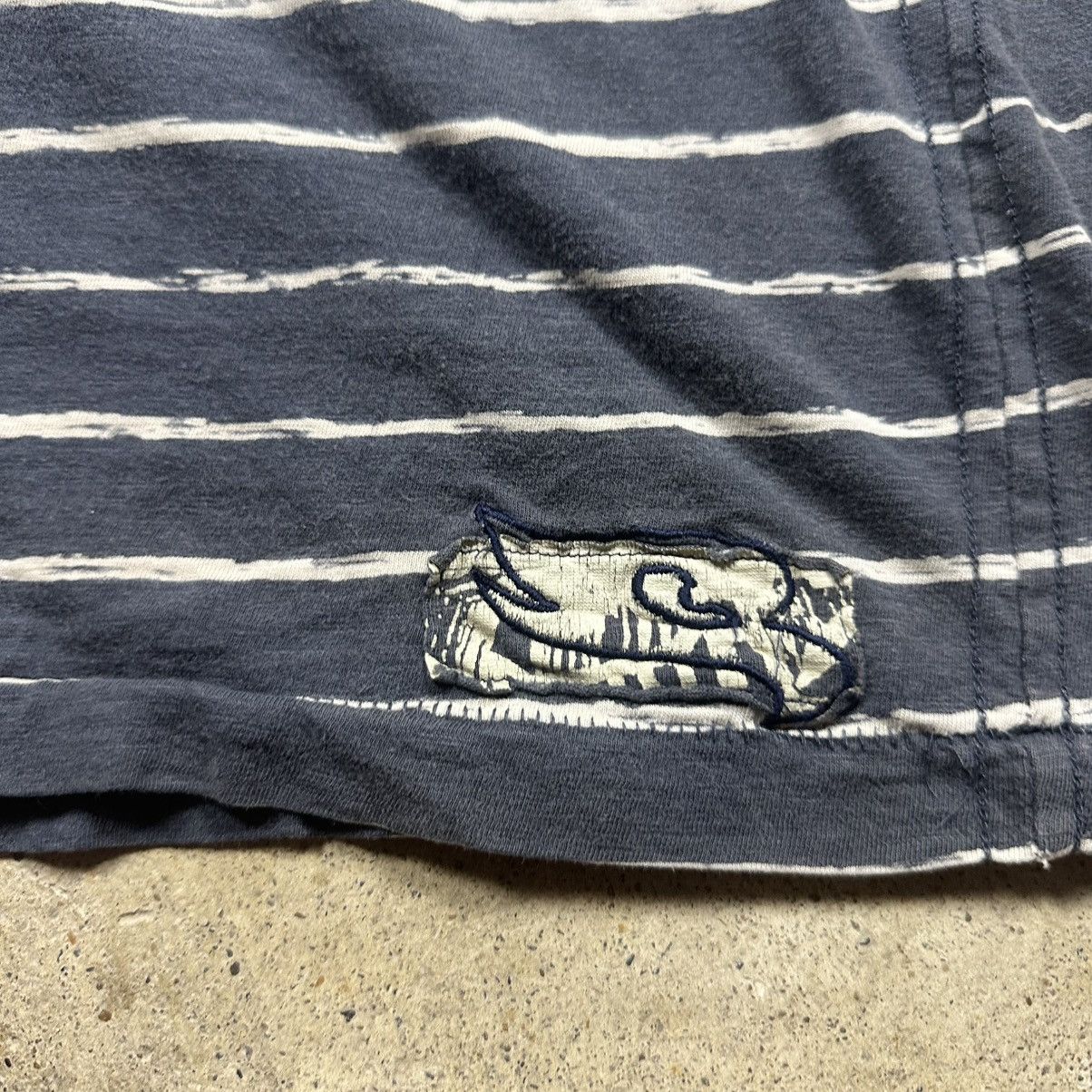 Tony Hawk Vintage Y2K Tony Hawk Blue Striped Single Stitch T-Shirt Size US XL / EU 56 / 4 - 2 Thumbnail