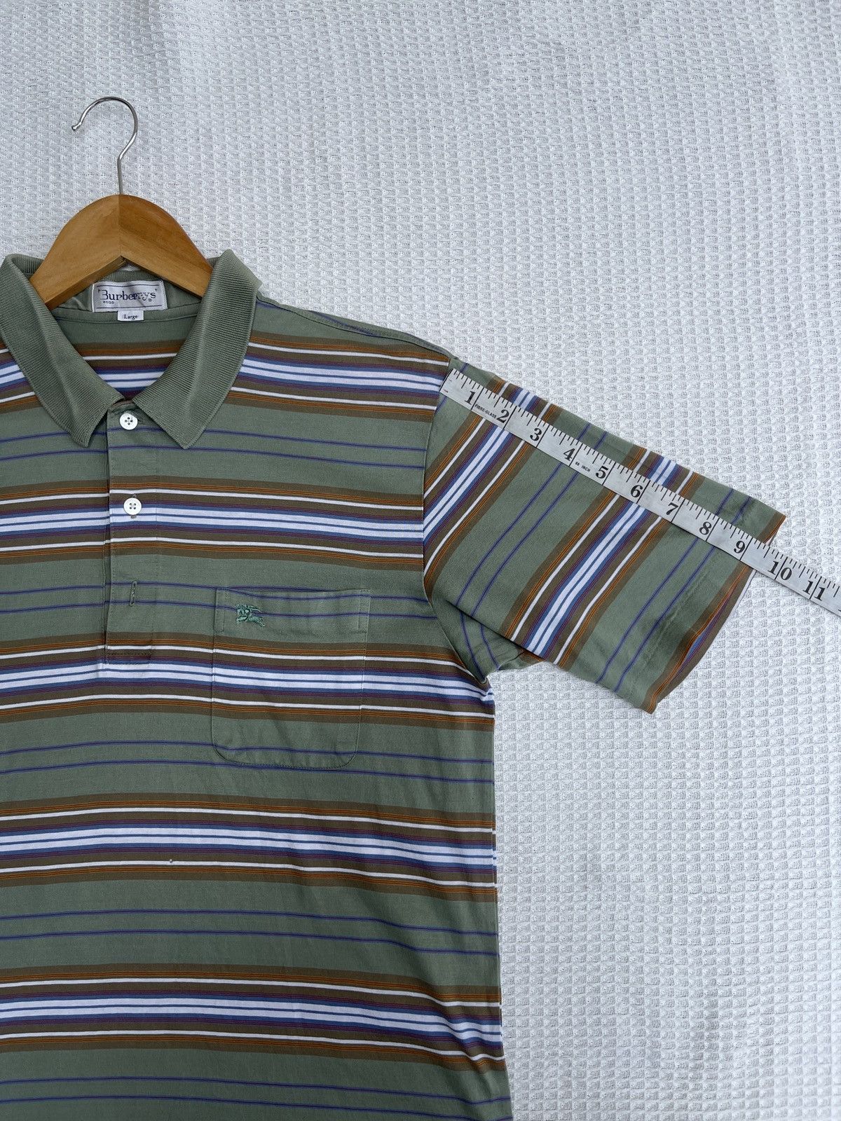 Burberry × OVER THE STRiPES × Vintage Last Drop🔥Rare🔥Vintage BURBERRY’S Polo Striped Shirt Size US M / EU 48-50 / 2 - 14 Thumbnail