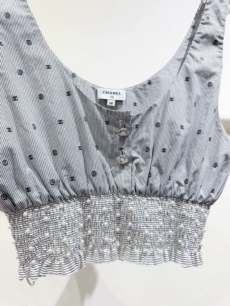 Chanel Chanel 24P pearl waist pleated vest Size XS / US 0-2 / IT 36-38 - 3 Thumbnail