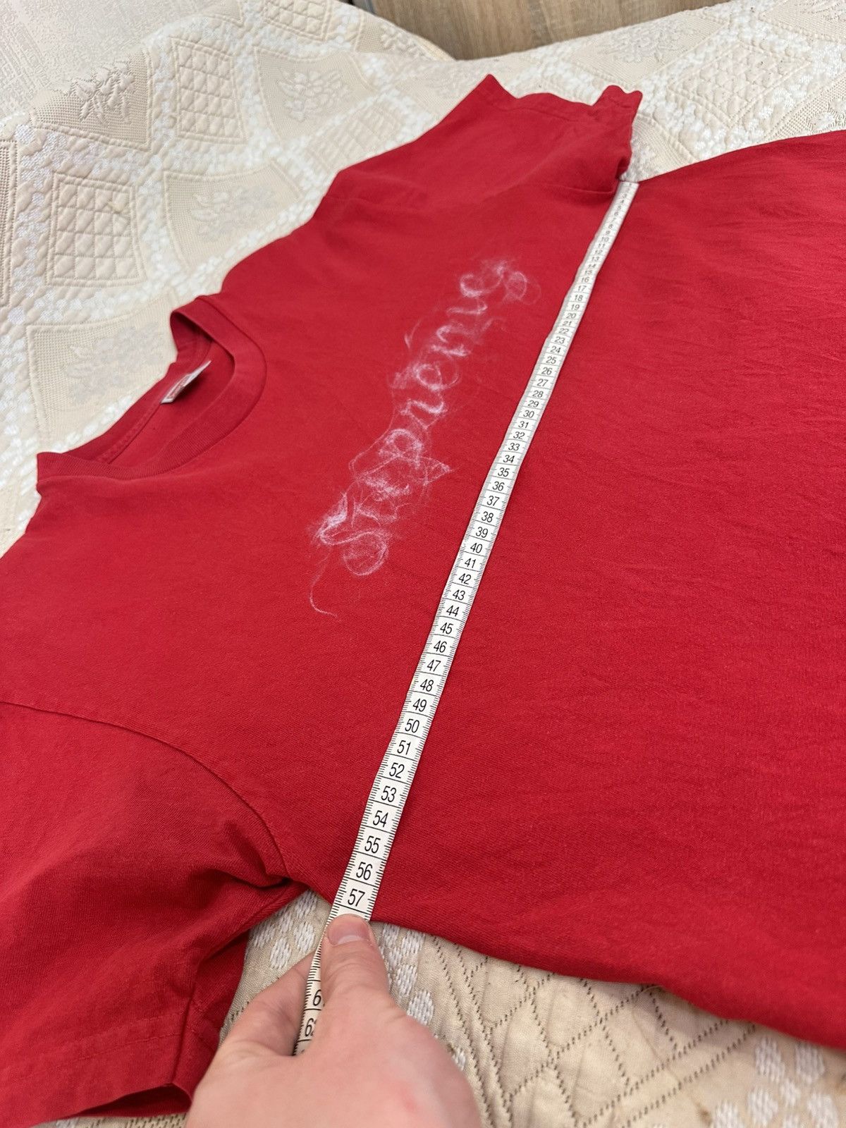 Supreme 🔥 Supreme Smoke Logo Tee Magenta FW19 Box T Shirt USA Red Size US L / EU 52-54 / 3 - 10 Thumbnail