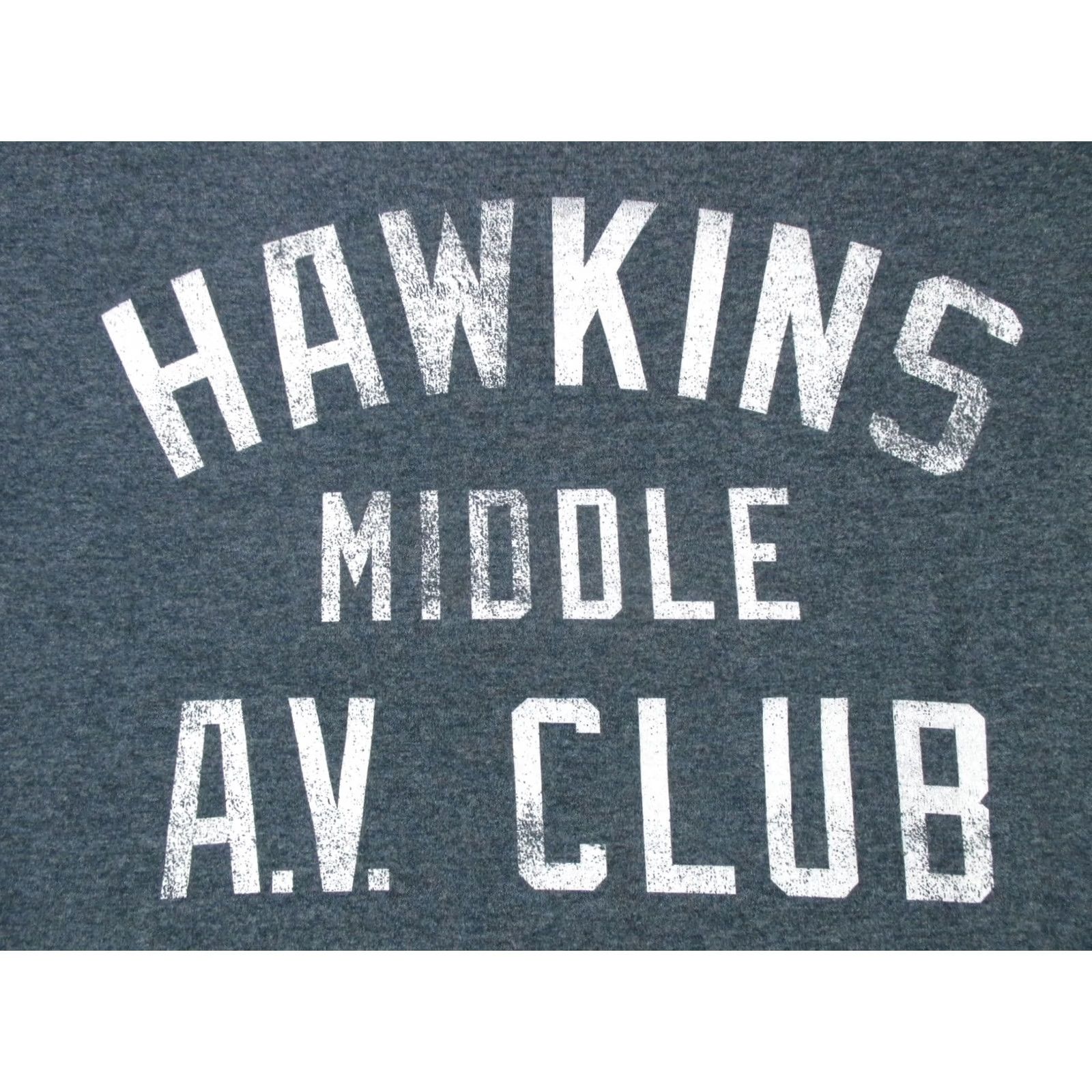 Vintage VINTAGE FRIGHT RAGS STRANGER THINGS Hawkins Middle AV Club T-Shirt 3XL horror sci fi Shirt Men Gray 80s 90s Size US XL / EU 56 / 4 - 6 Thumbnail
