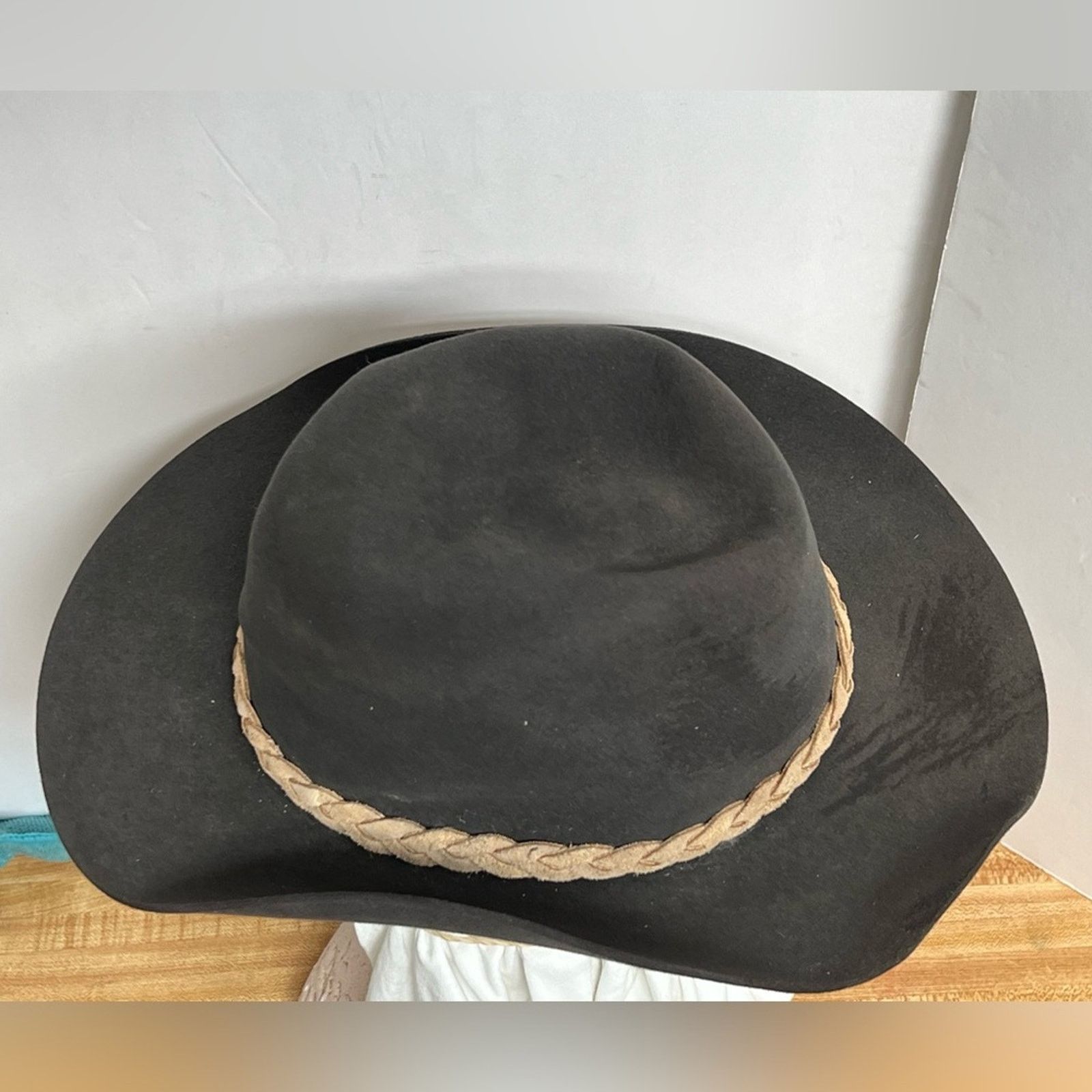 Vintage McCracken Western Cowboy Hat Fur Felt Made Australia Akubra Size ONE SIZE - 6 Thumbnail