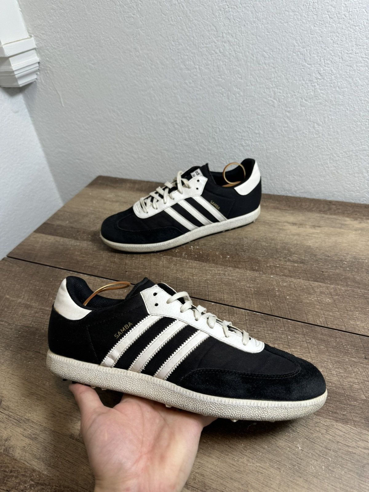 Adidas Adidas Samba Golf Men Shoes 671809 Black White 2013 Sz 10.5 Size US 10.5 / EU 43-44 - 1 Thumbnail