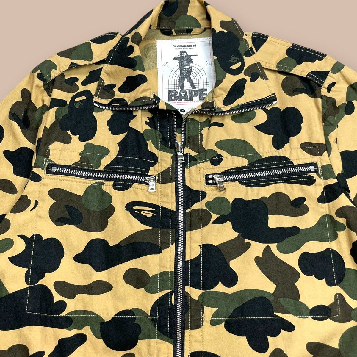 Bape OG2000's BAPE 1st Camo L/S Zip Up Jacket Size US M / EU 48-50 / 2 - 6 Thumbnail
