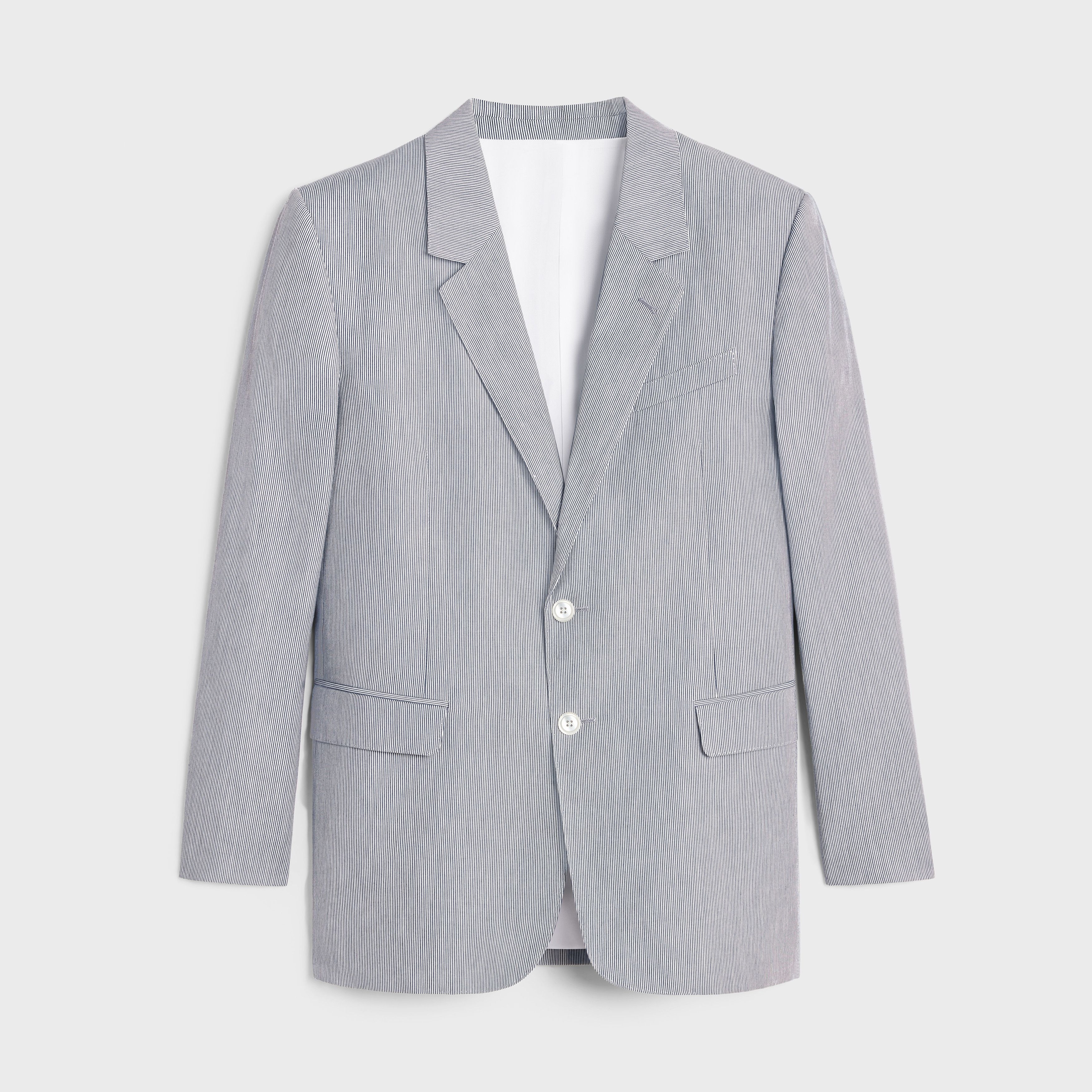 Celine jude jacket in striped cotton white/navy Size XS / US 0-2 / IT 36-38 - 1 Thumbnail