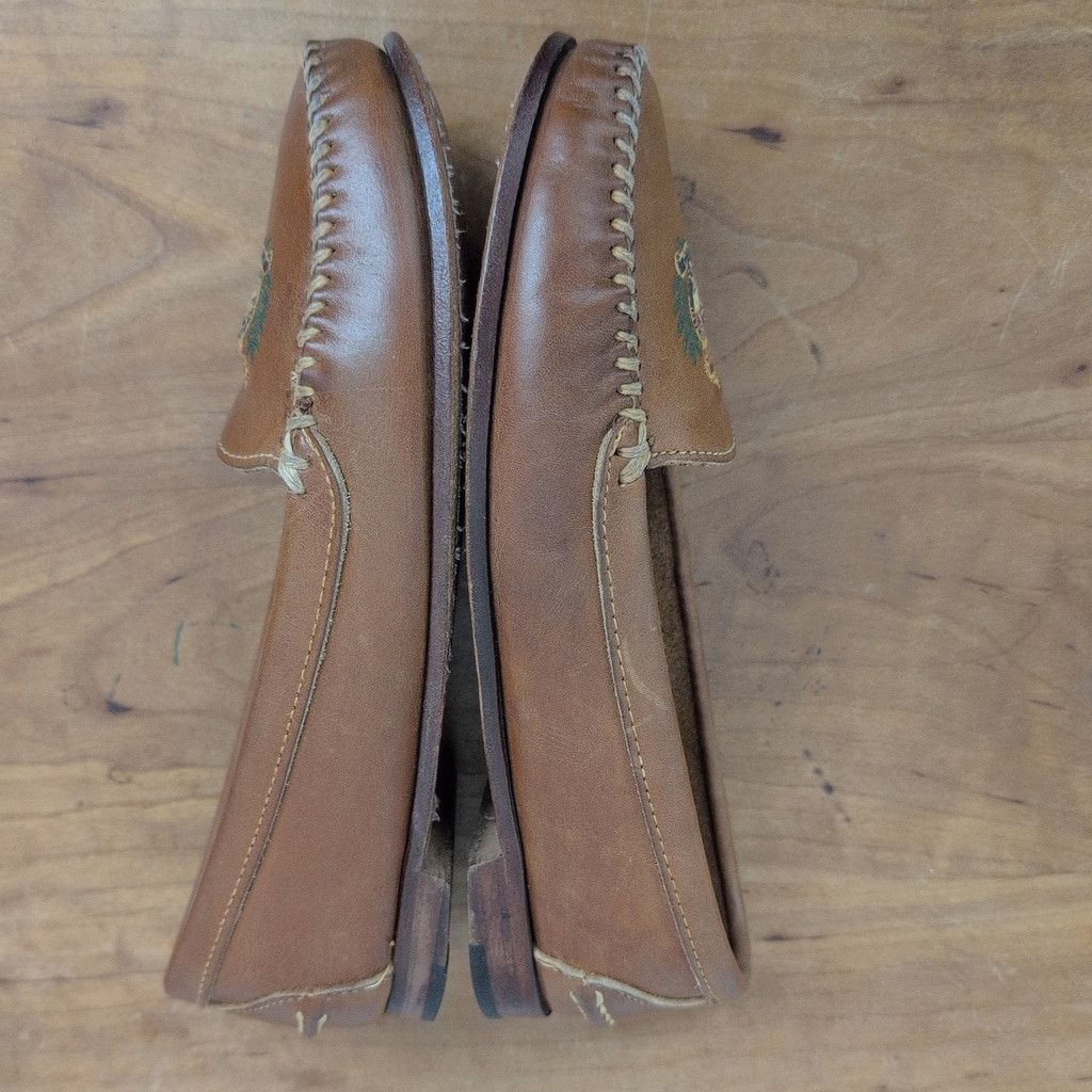 Polo Ralph Lauren × Ralph Lauren Vintage Polo Ralph Lauren Maine Bench Made Leather Flats 8.5 Size US 8.5 / IT 38.5 - 5 Thumbnail