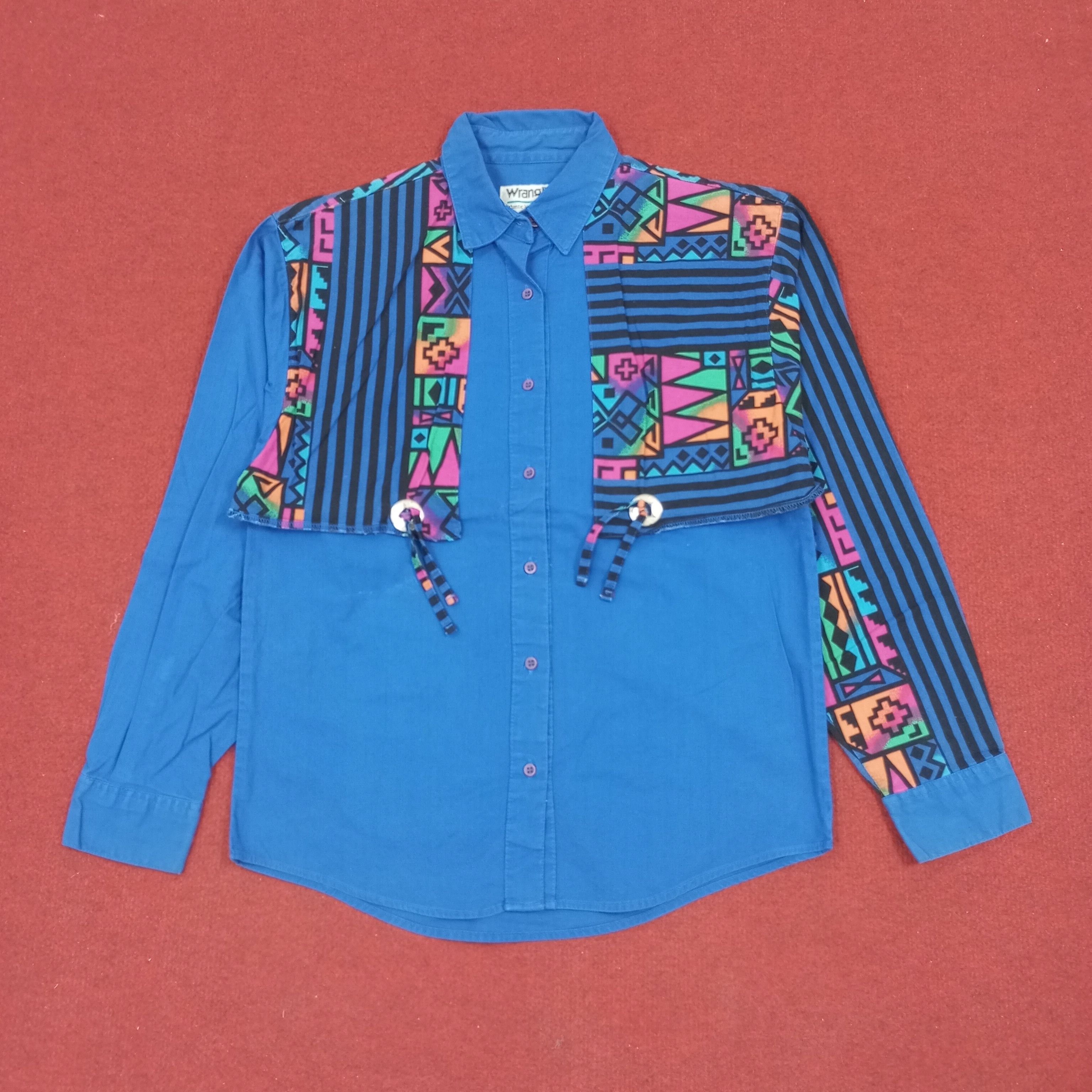 Vintage × Wrangler Wrangler Rare Design Fashion Classic Style Shirt Size US M / EU 48-50 / 2 - 1 Thumbnail