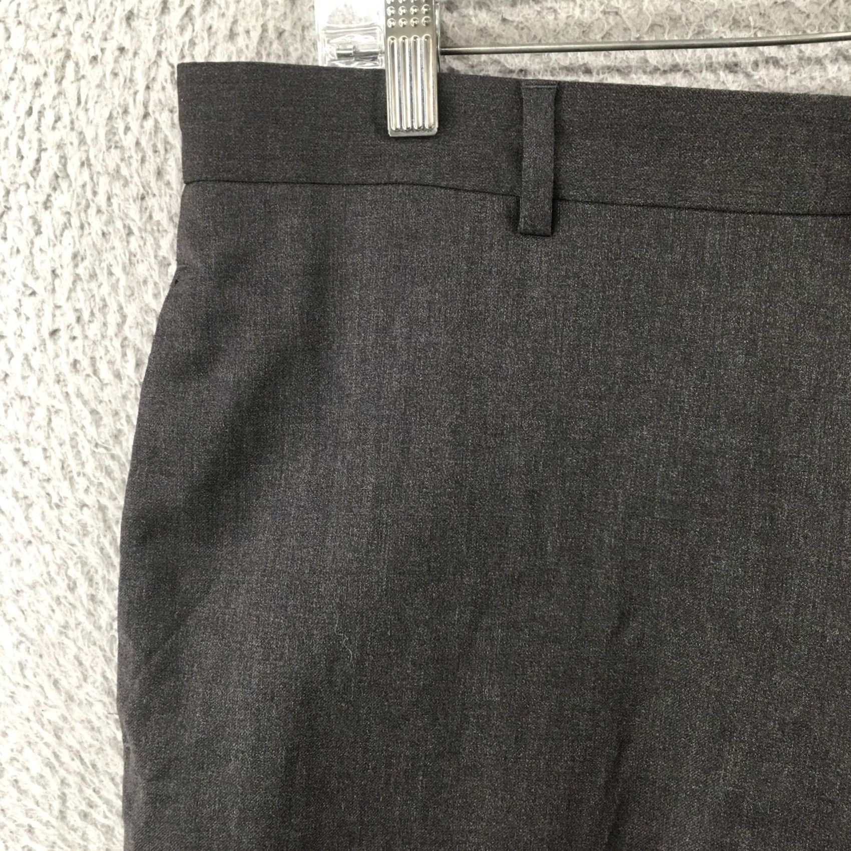Banana Republic Banana Republic Gray Wool Dress Pants Womens 36/30 Mid Rise Flat Front Modern Classic Size 25" / US 0 / IT 36 - 4 Thumbnail