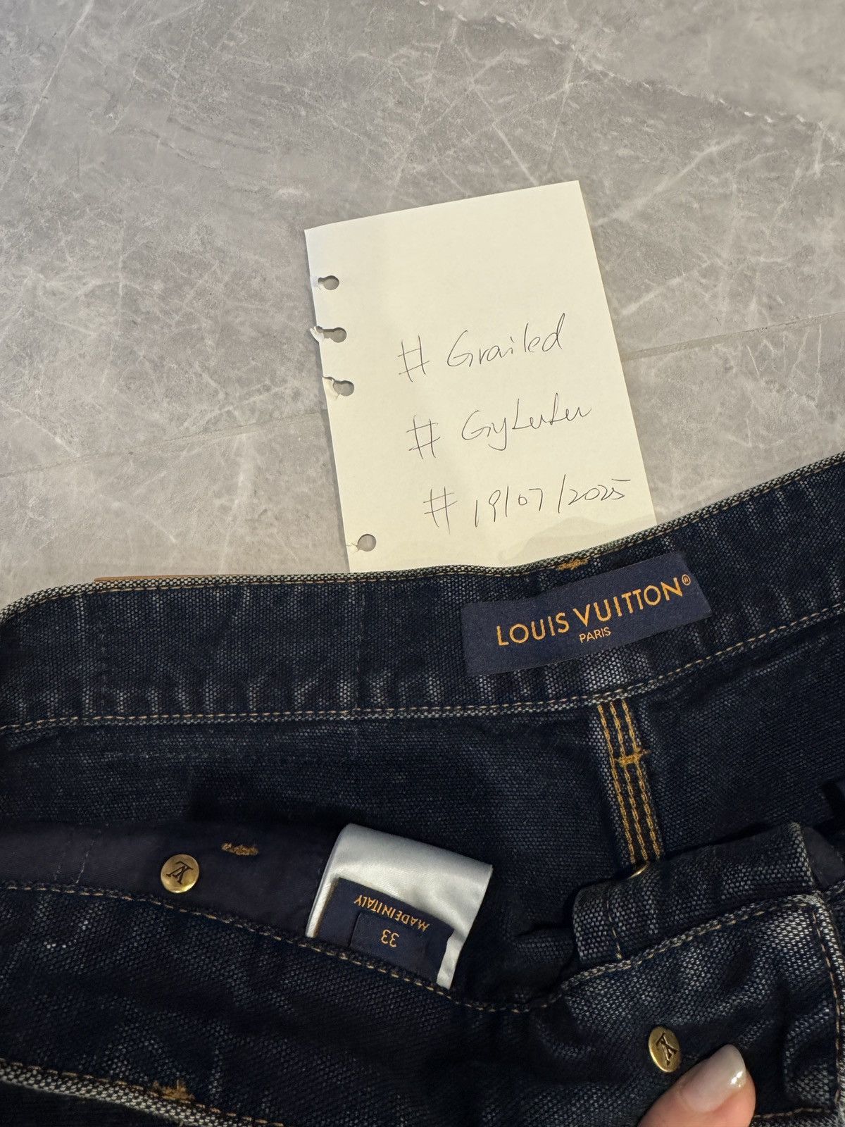 Louis Vuitton Denim Workwear Shorts Size US 33 - 7 Thumbnail