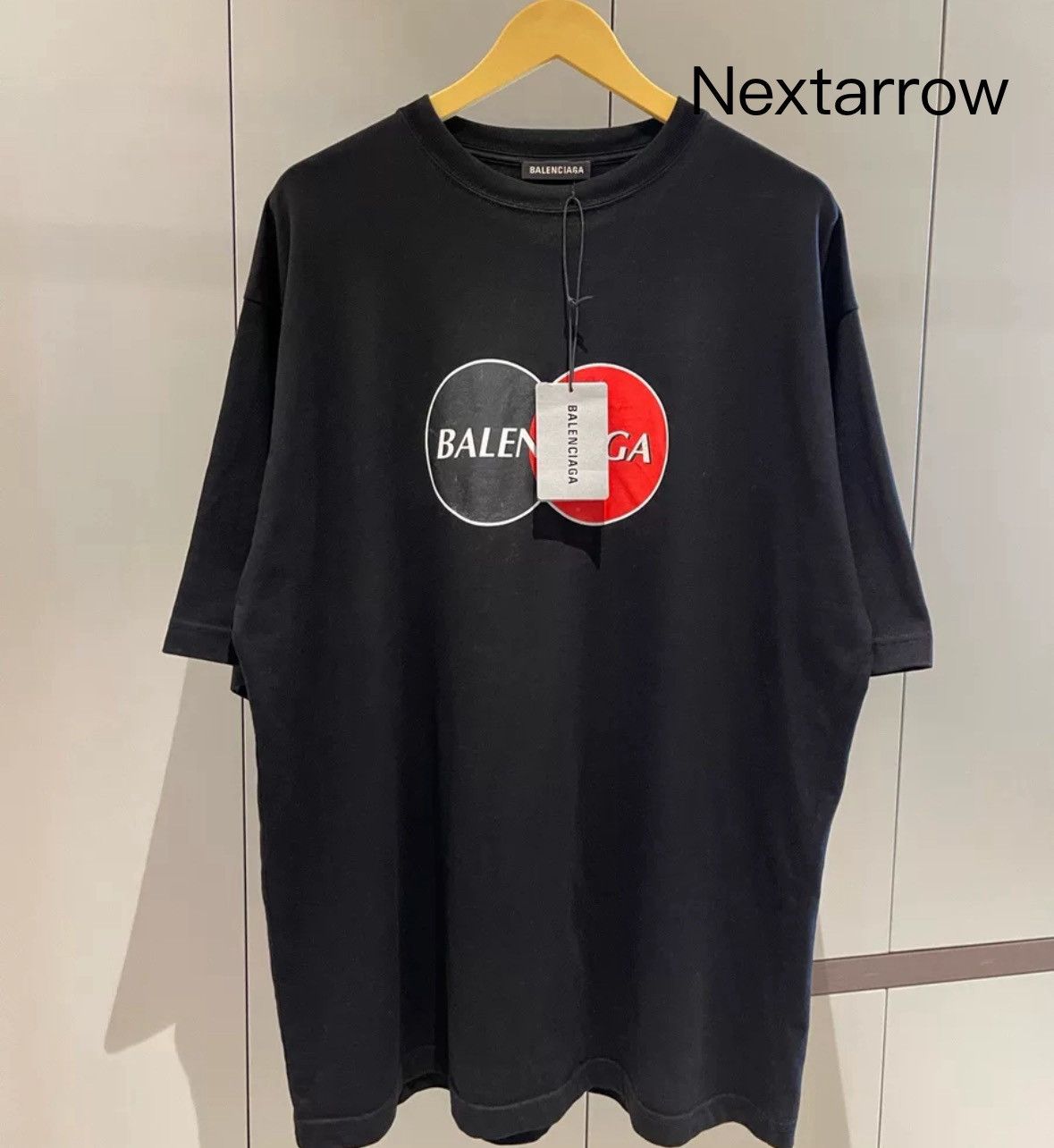 Balenciaga Balenciaga 24SS washed black blurred short sleeved 