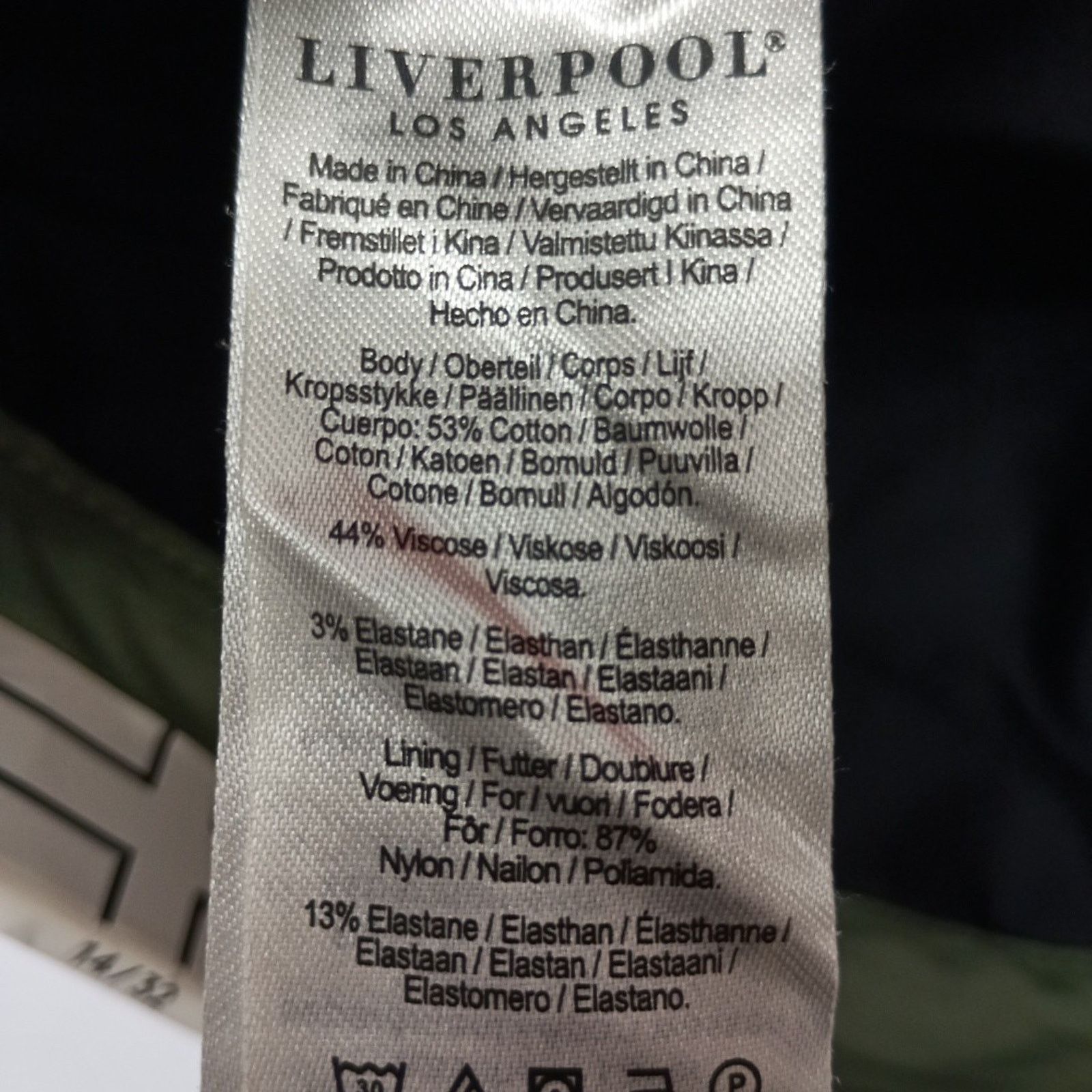 Other Liverpool Women Skort Size 14/32 Martini Olive Cargo Stretch Size 36" / US 14 / IT 50 - 6 Thumbnail