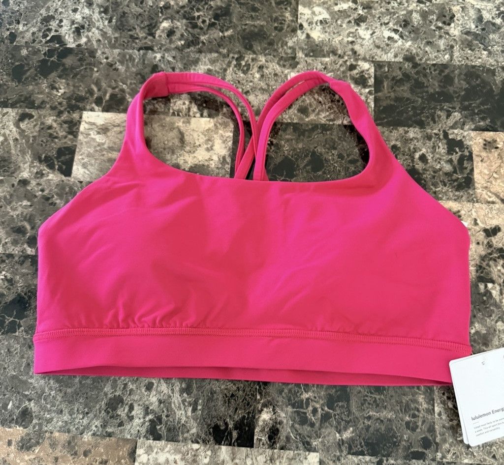 Lululemon LULULEMON ENERGY BRA MEDIUM SUPPORT B/C CUP CALYPSO SIZE 10 Size ONE SIZE - 2 Thumbnail