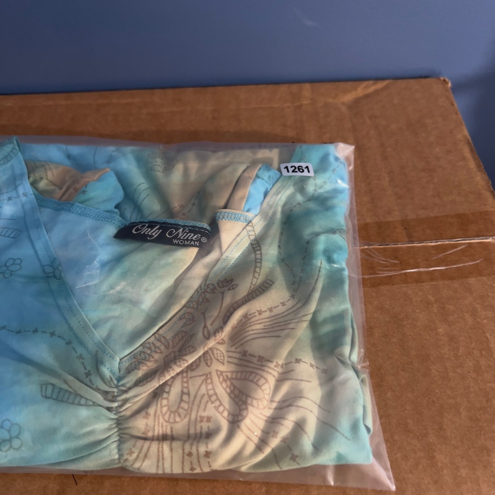 Other Only Nine Woman Top Metallic Thread Sparkle Floral Tye Dye Size L / US 10 / IT 46 - 9 Thumbnail