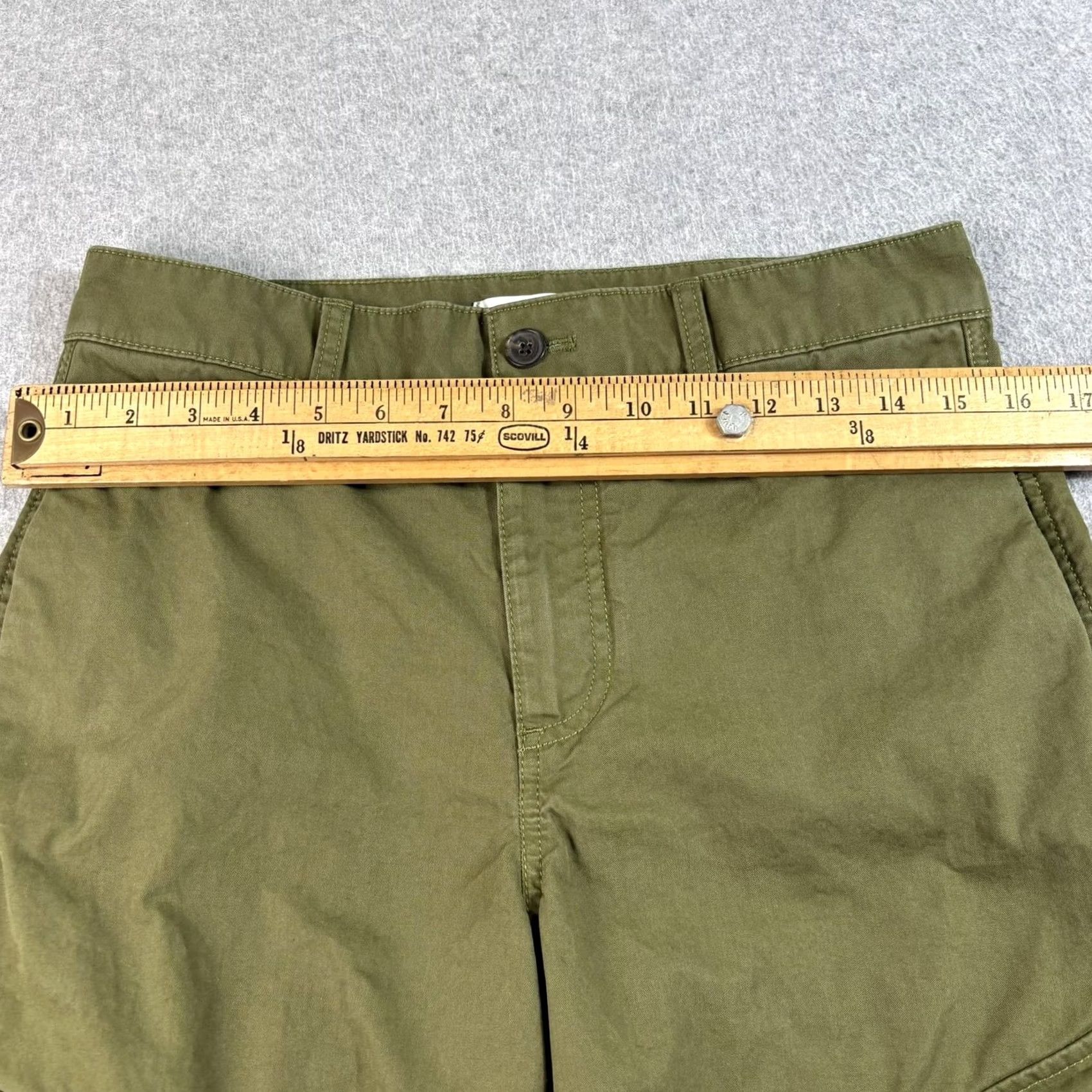 Madewell Madewell Pants Women 2 Green Seamed Utility Barrel Leg Cargo Crop Heritage Y2K Size 26" / US 2 / IT 38 - 7 Thumbnail