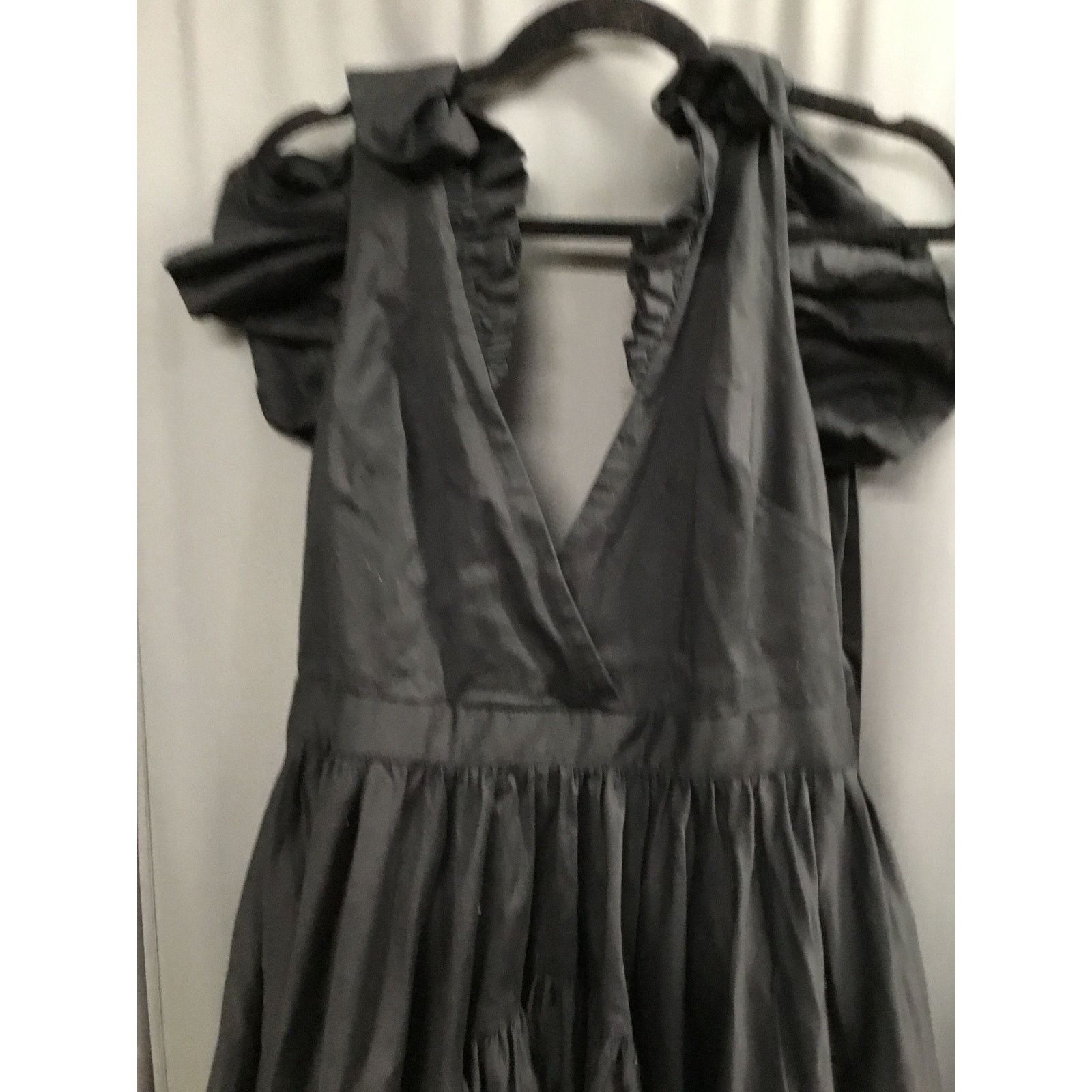 The Unbranded Brand Making The Cut Sienna's Dress Women's Medium Black Ruffle Size M / US 6-8 / IT 42-44 - 2 Thumbnail
