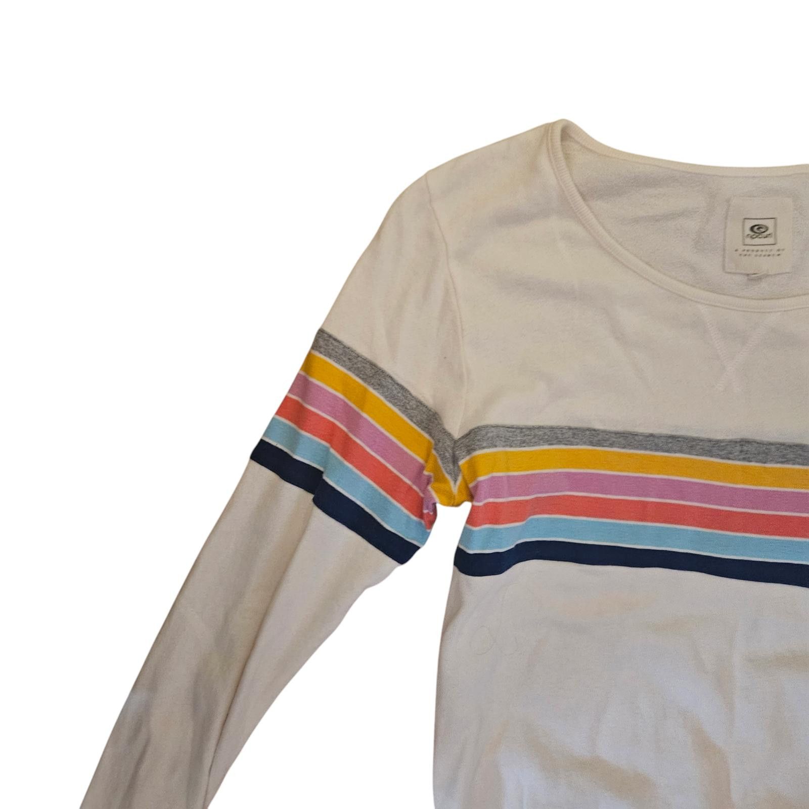 Rip Curl Rip Curl Women's Colorful Striped Long Sleeve Shirt - Size M Size M / US 6-8 / IT 42-44 - 2 Thumbnail
