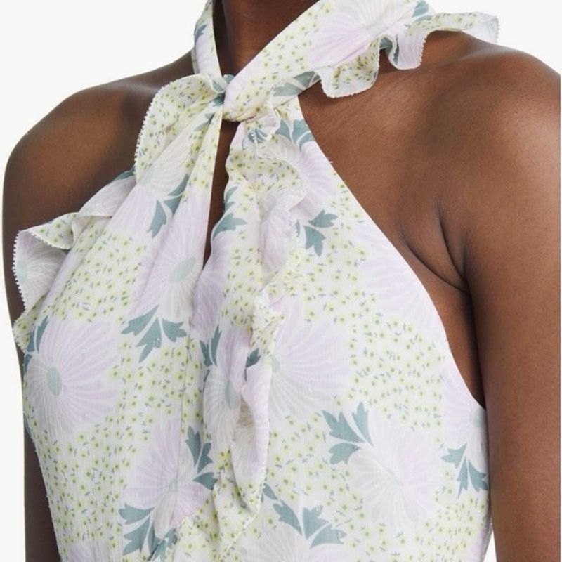 Ted Baker Ted Baker Twist Neck Mini A-line Floral Ruffle Dress Sz 16 Size XXL / US 16-18 / IT 52-54 - 19 Thumbnail
